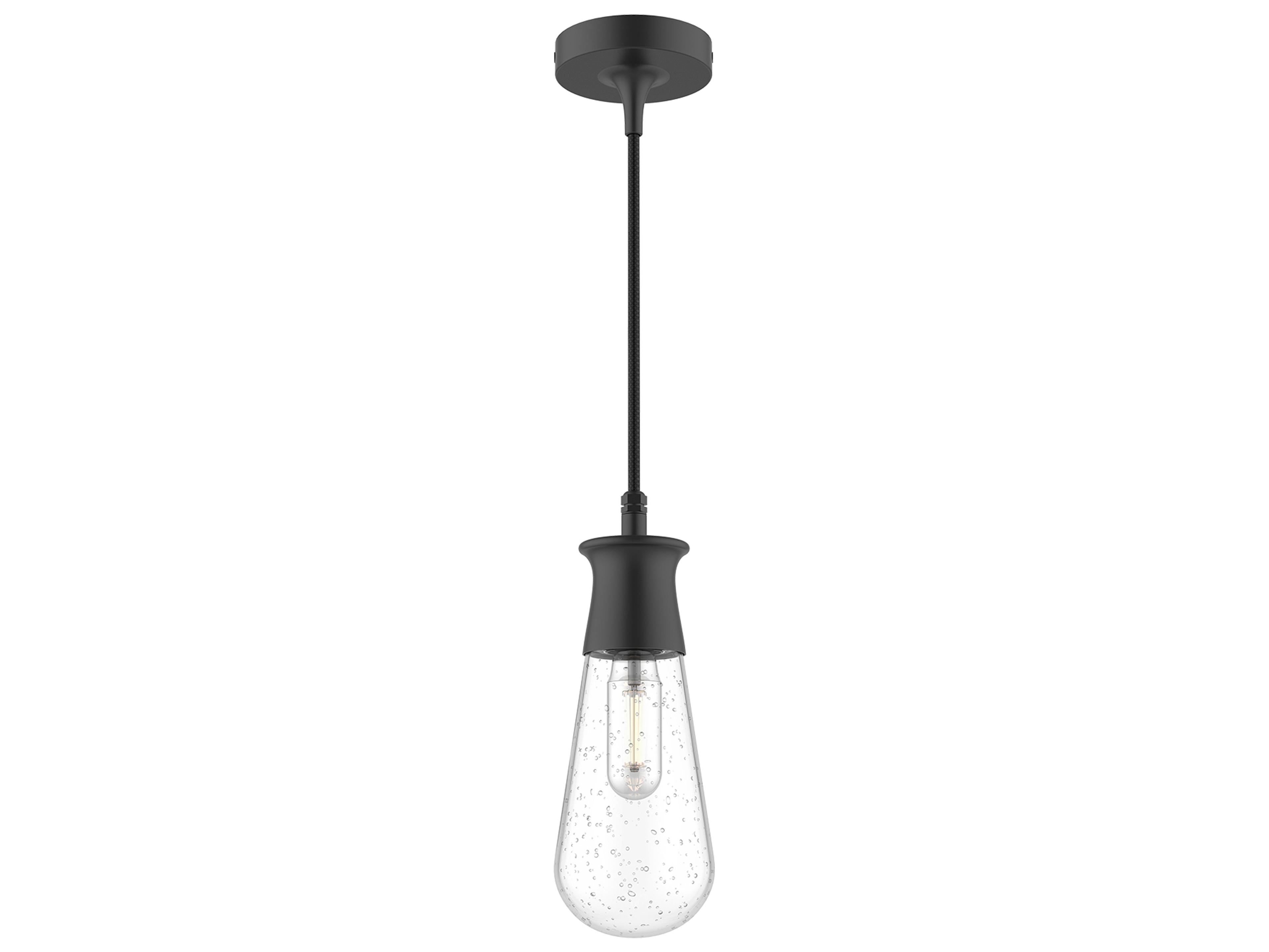 Marcel Outdoor Pendant Light in Textured Black