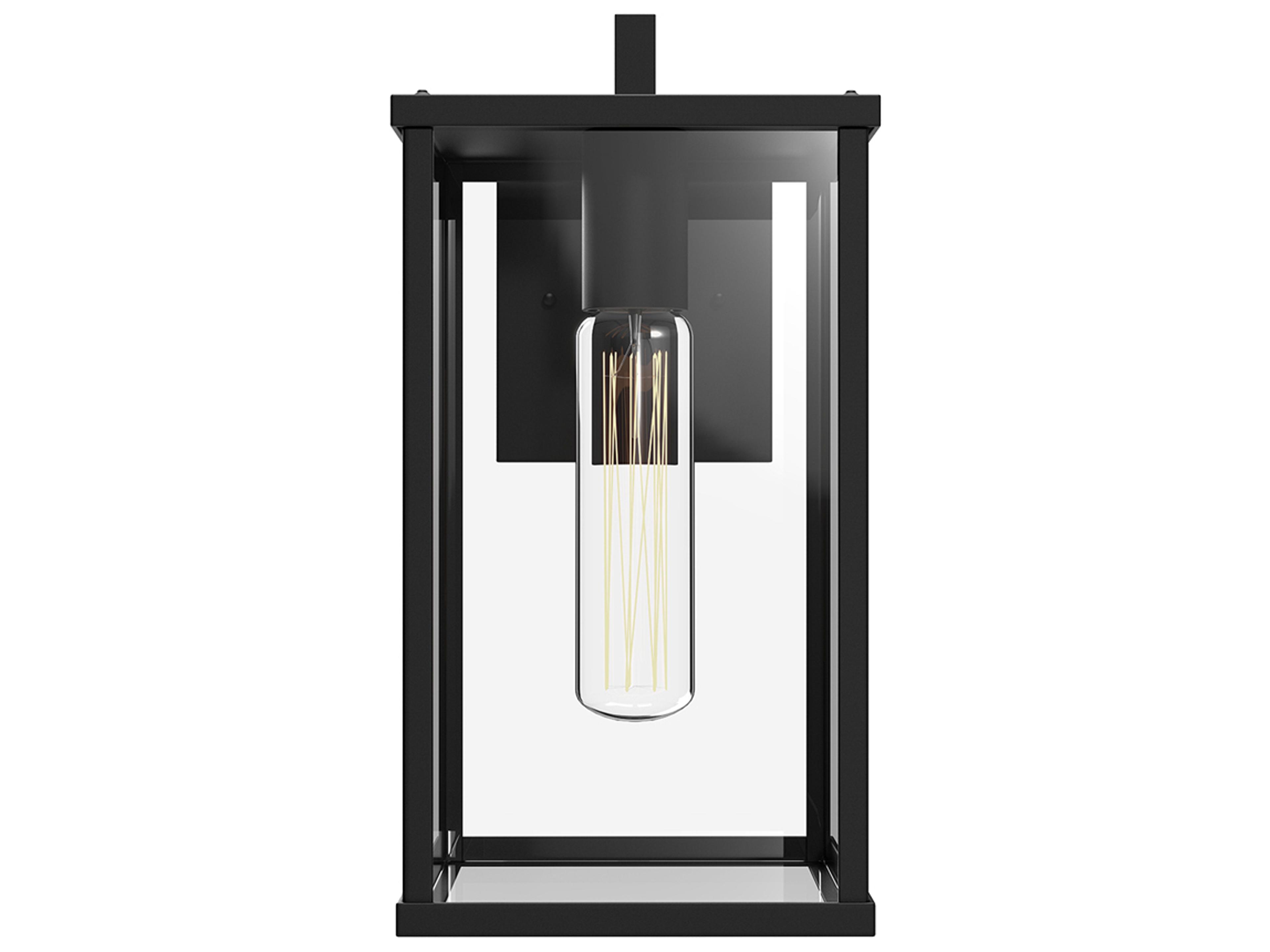 Brentwood Outdoor Wall Sconce in Textured Black Modern