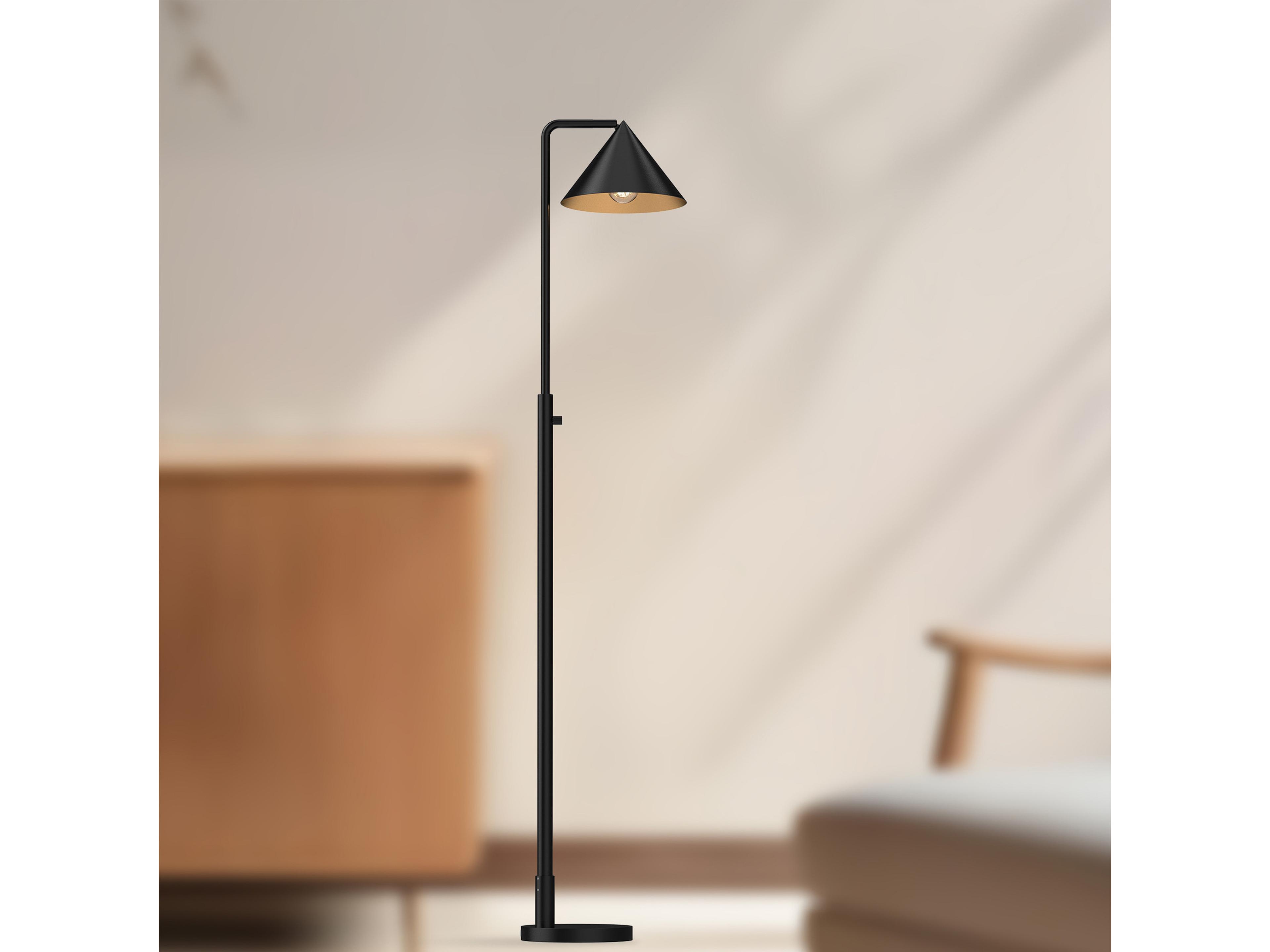 Alora Mood Remy Matte Black Floor Lamp