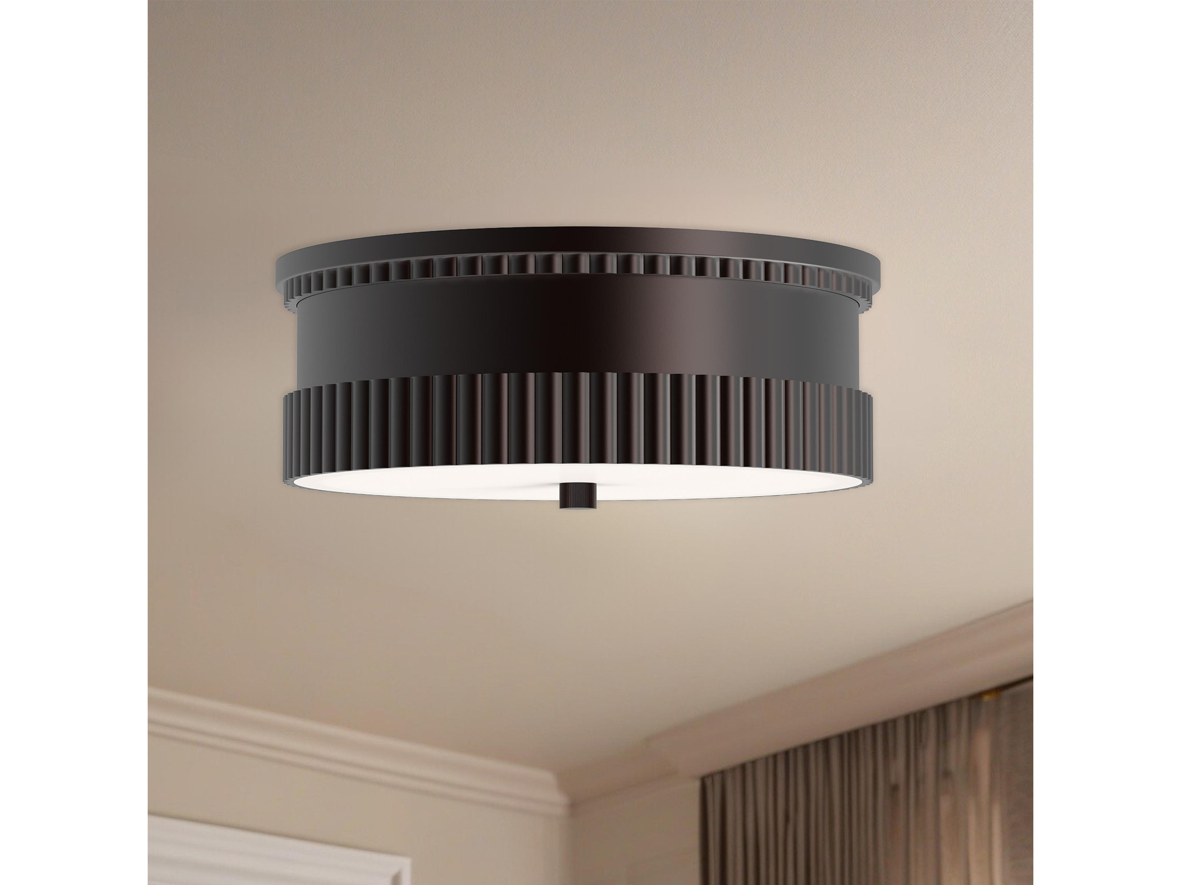 Alora Mood Rue 3-Light Warm Bronze Flush Mount