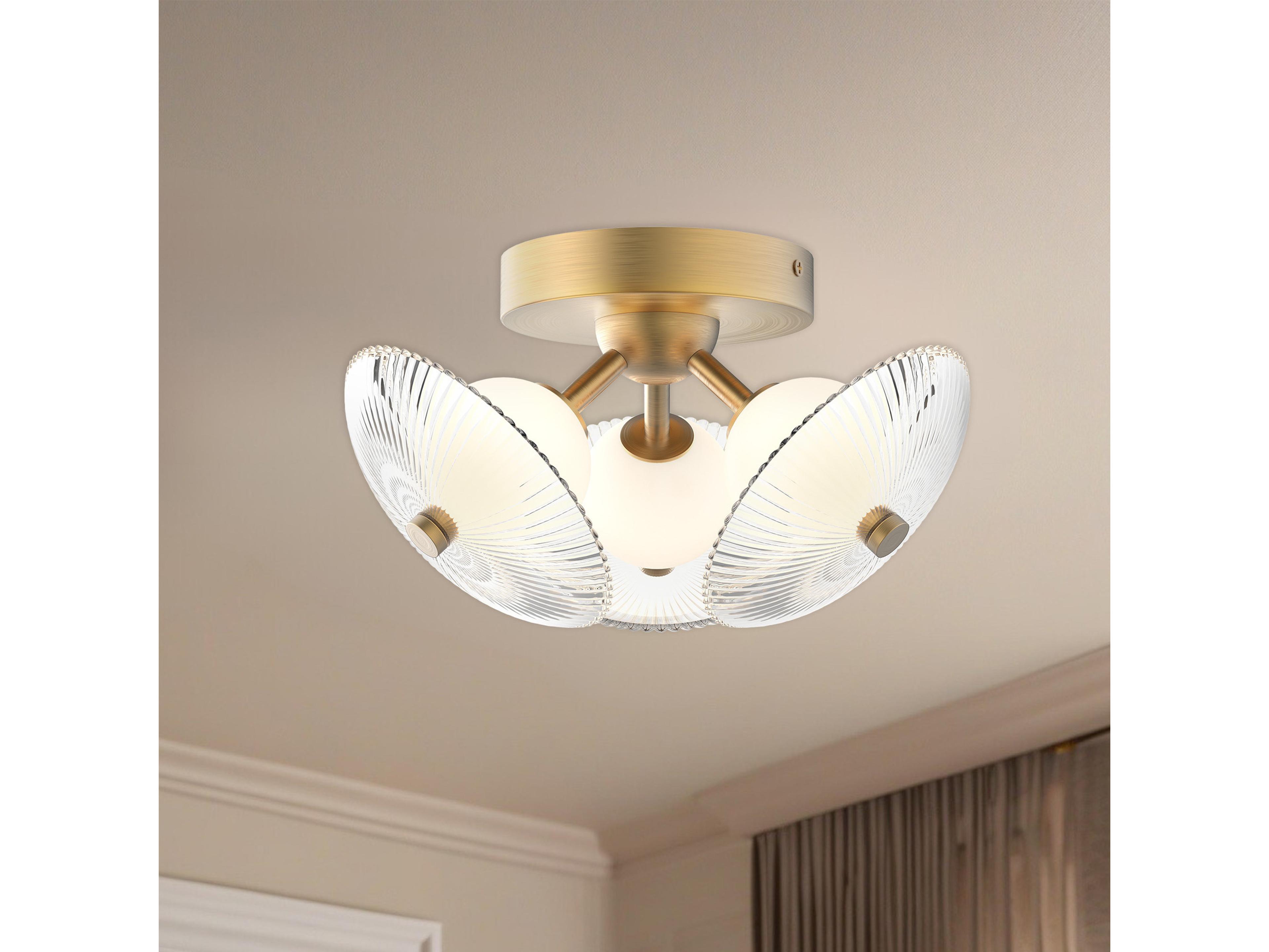 Alora Mood Hera Brushed Gold Flush Mount
