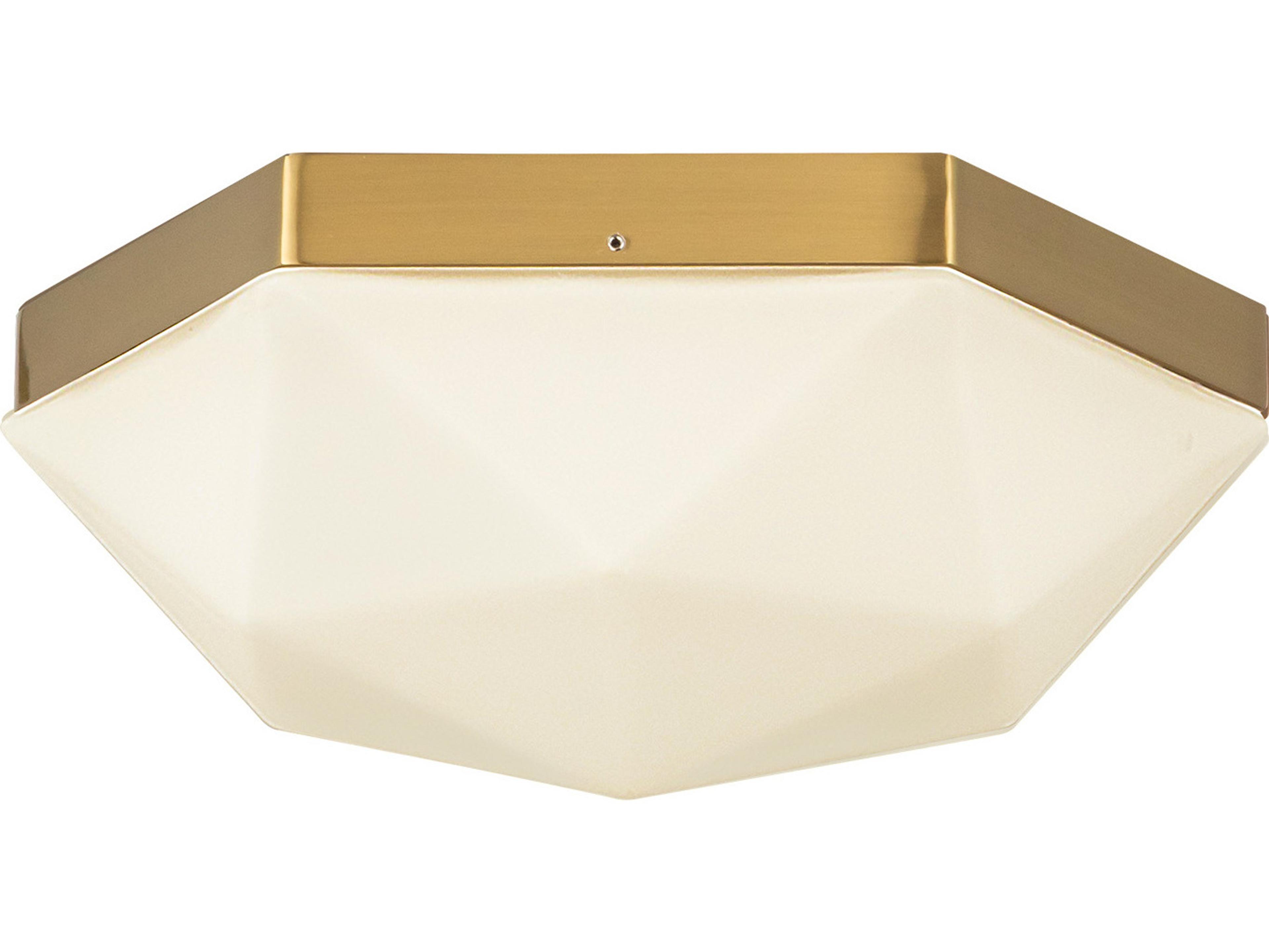 Krysta Flush Mount Ceiling Light Brushed Gold Modern