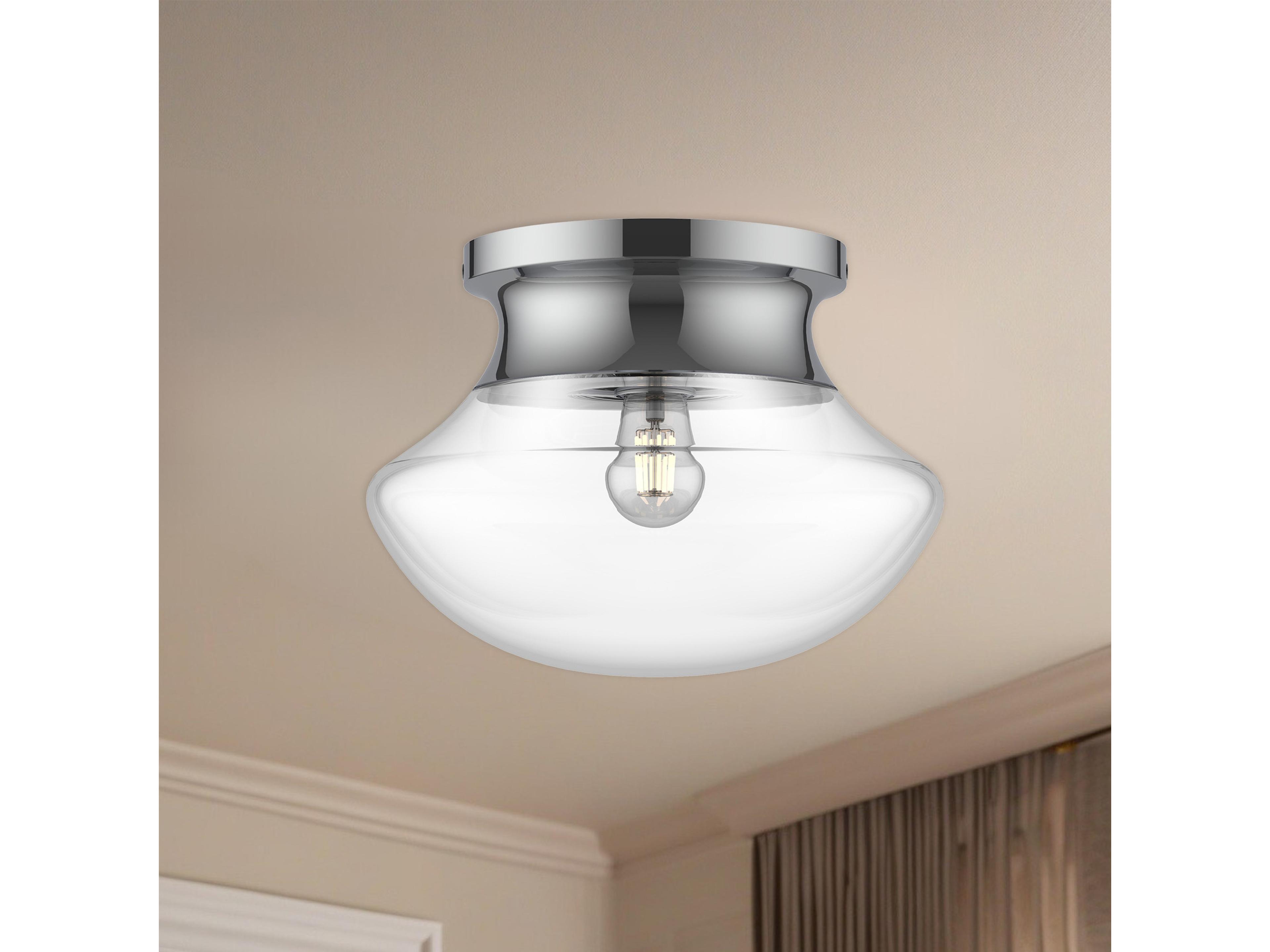 Alora Mood Marcel 1-Light Chrome Flush Mount