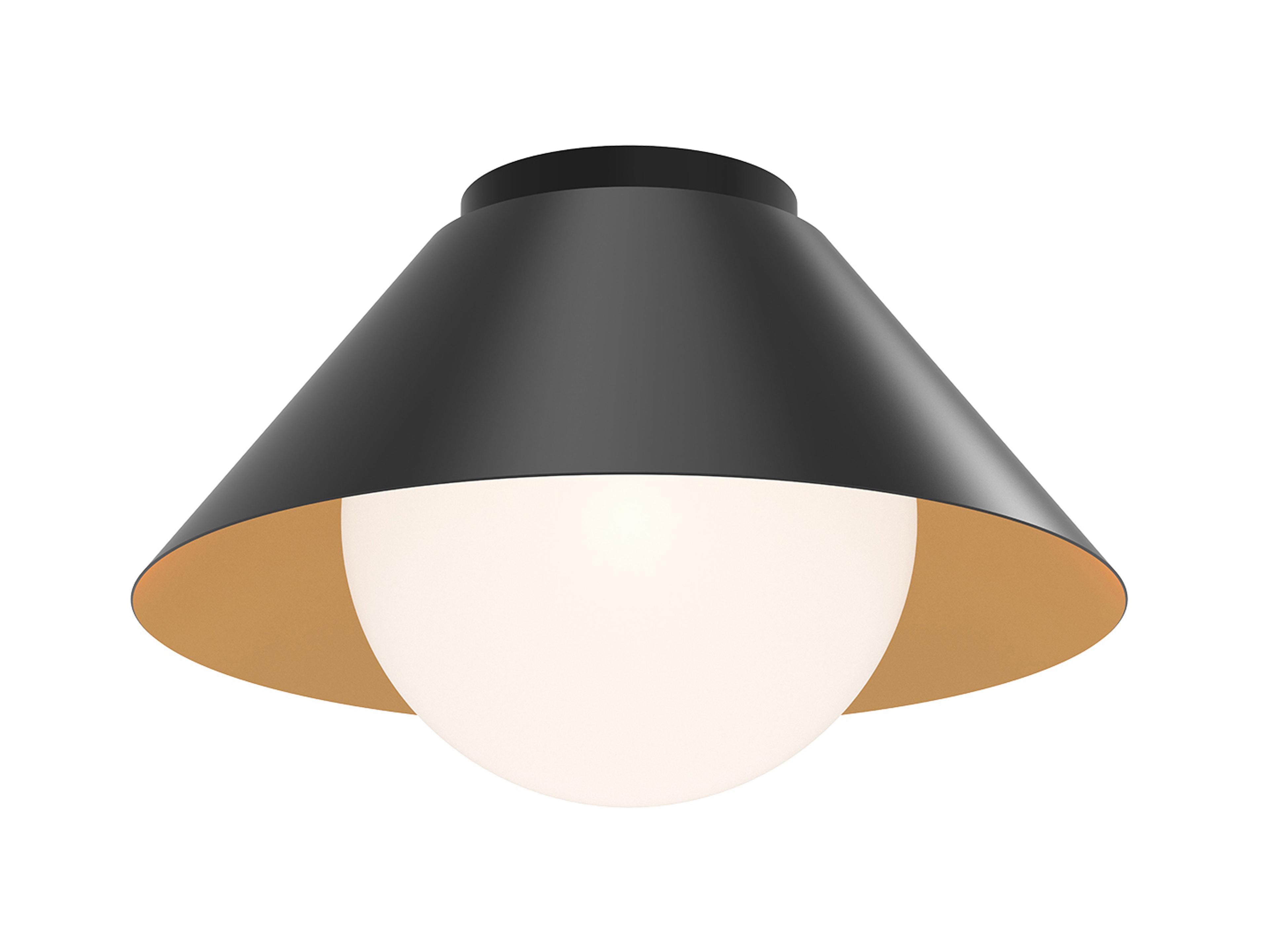 Remy Flush Mount Ceiling Light in Matte Black