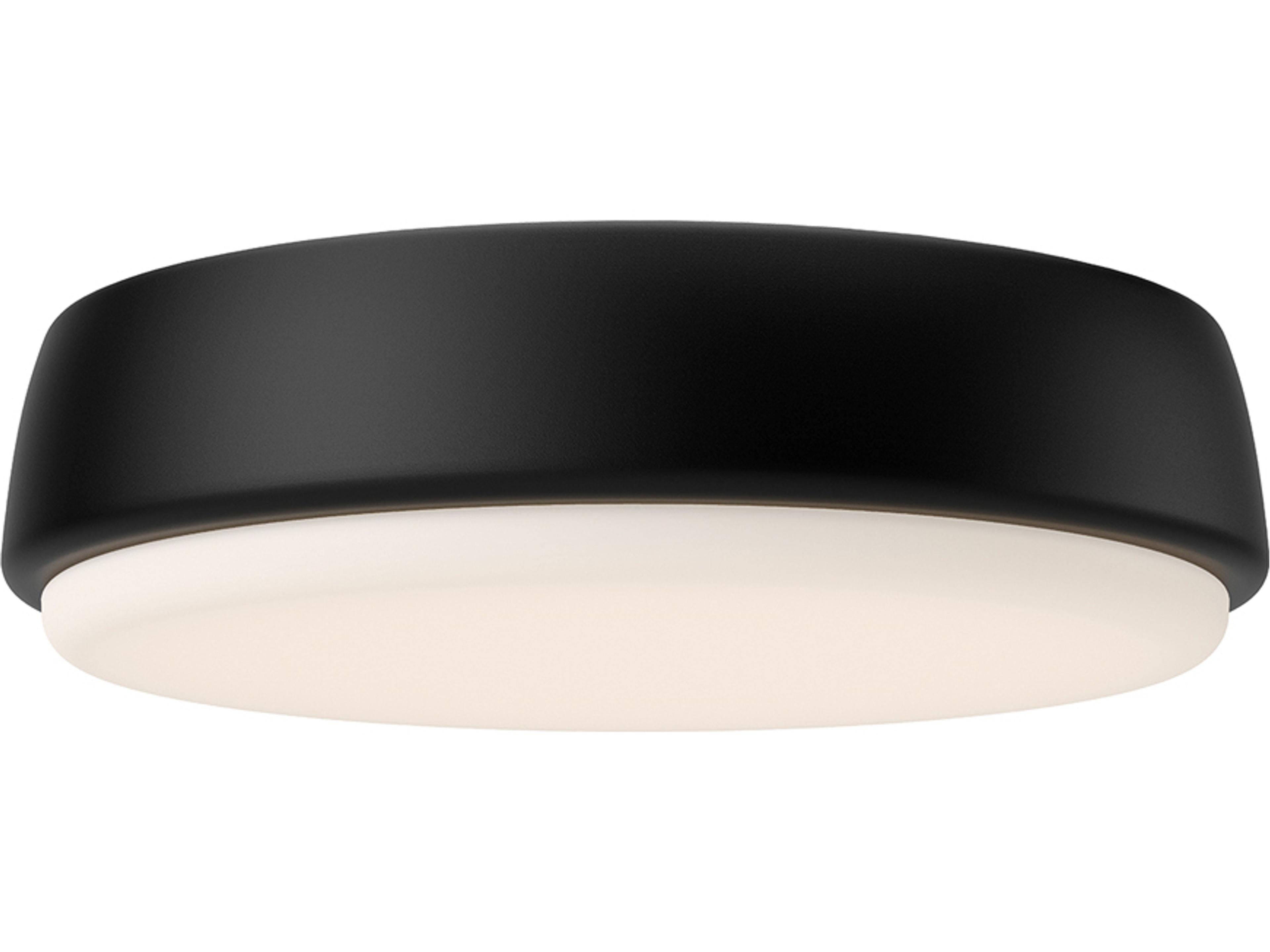 Laval LED Flush Mount Matte Black Modern Ceiling Light