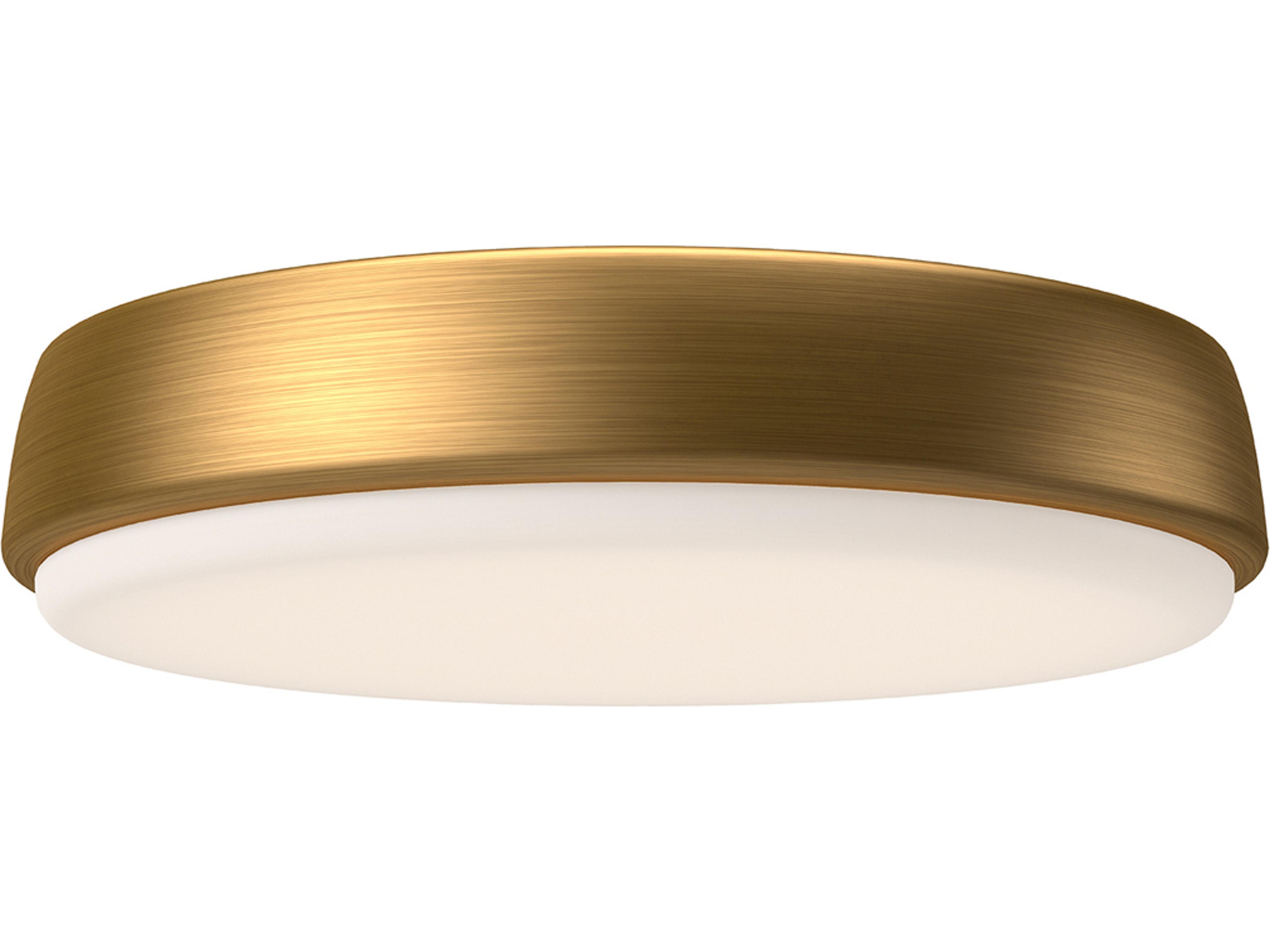 Laval LED Flush Mount Ceiling Light in Aged Gold
