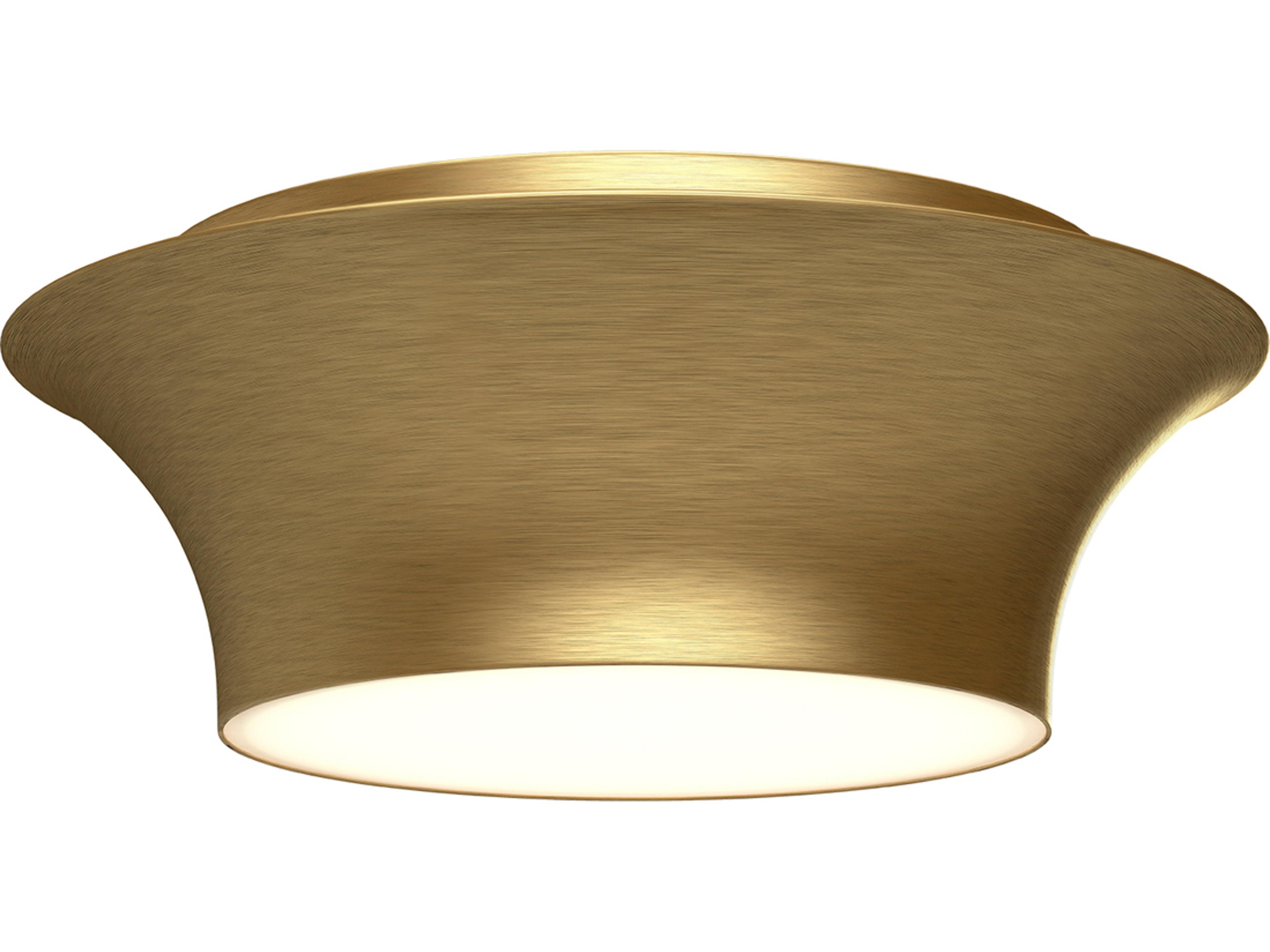 Emiko Flush Mount Ceiling Light in Brushed Gold