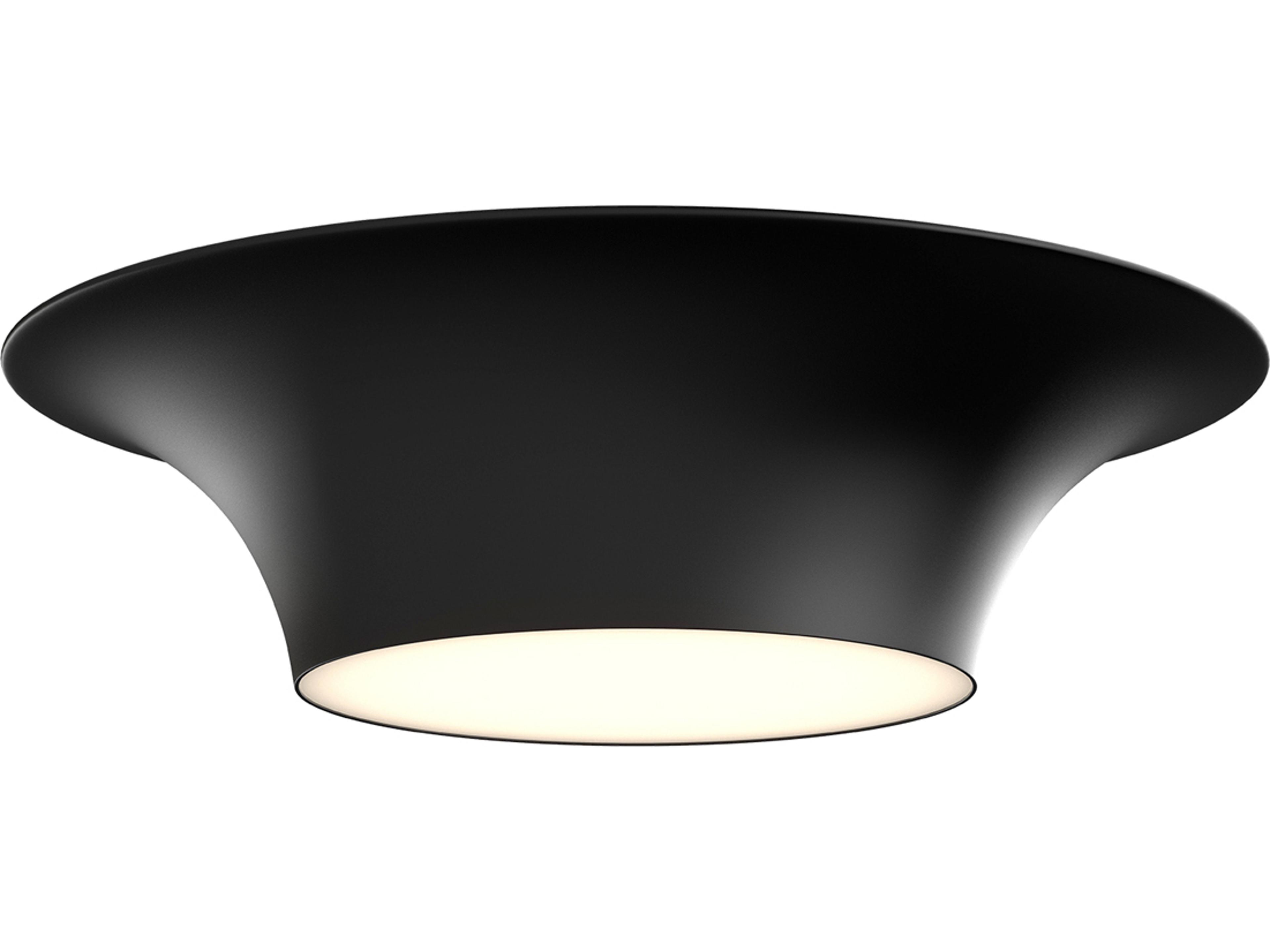 Emiko Flush Mount Ceiling Light Modern Matte Black