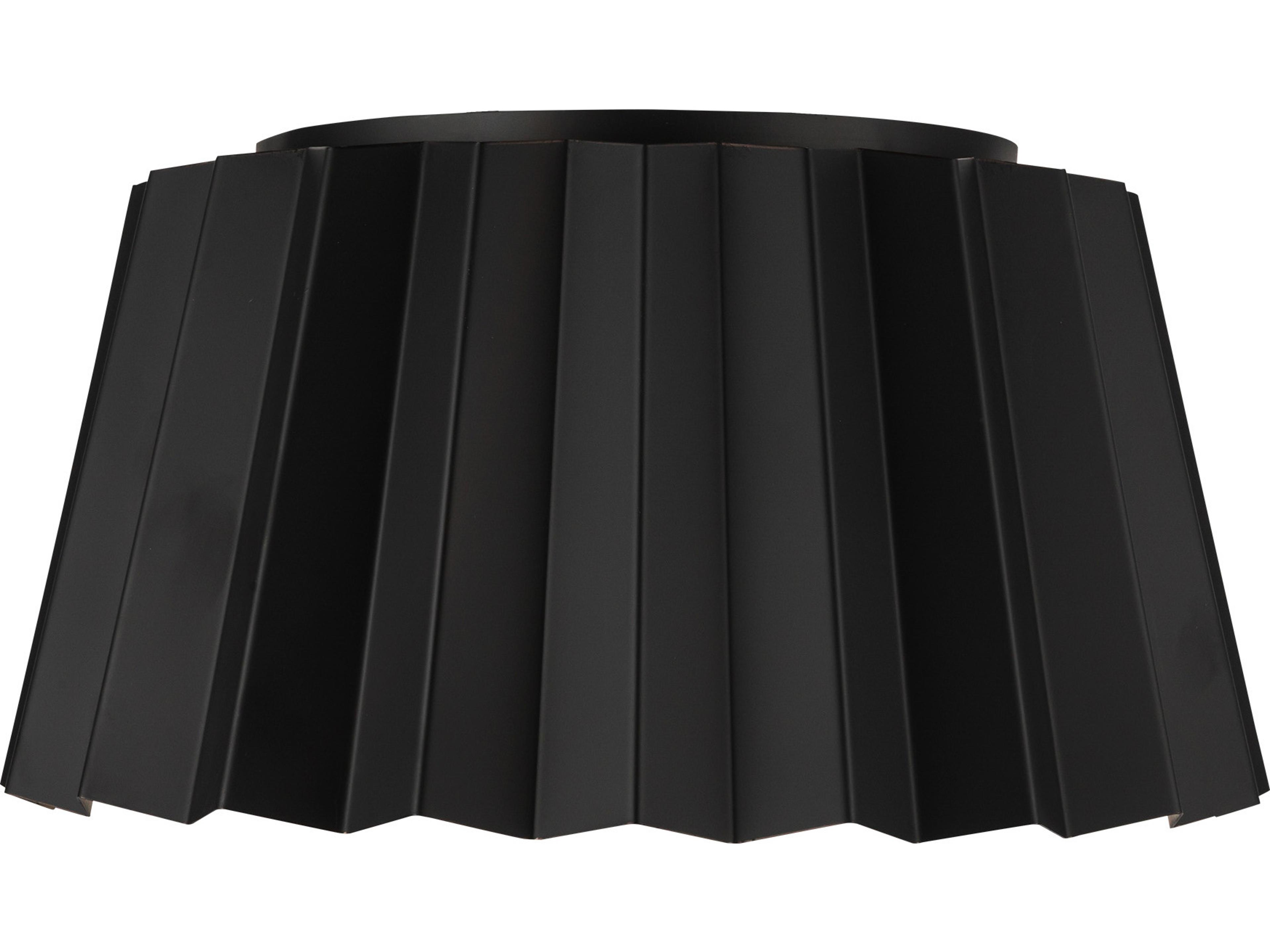 Plisse Flush Mount Ceiling Light Modern Pleated