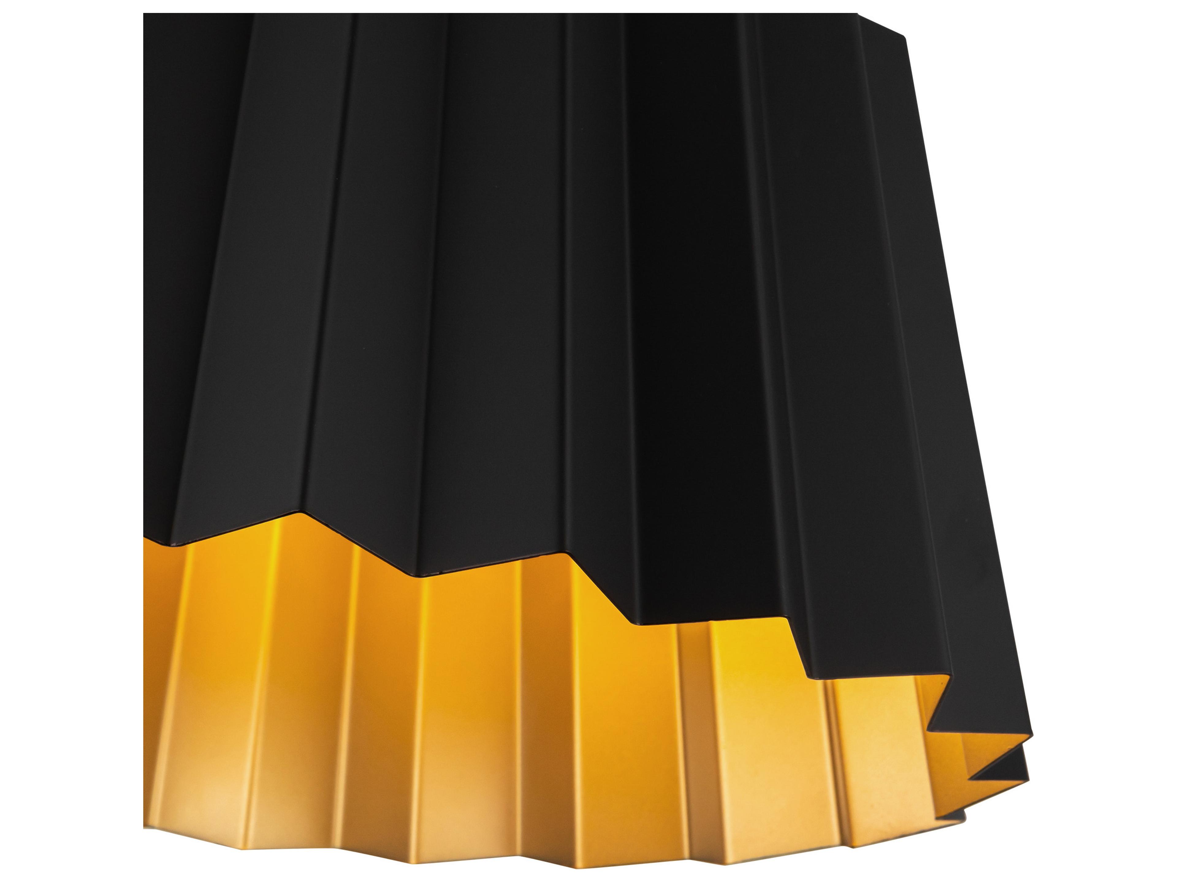 Alora Mood Plisse 2-Light Matte Black Flush Mount