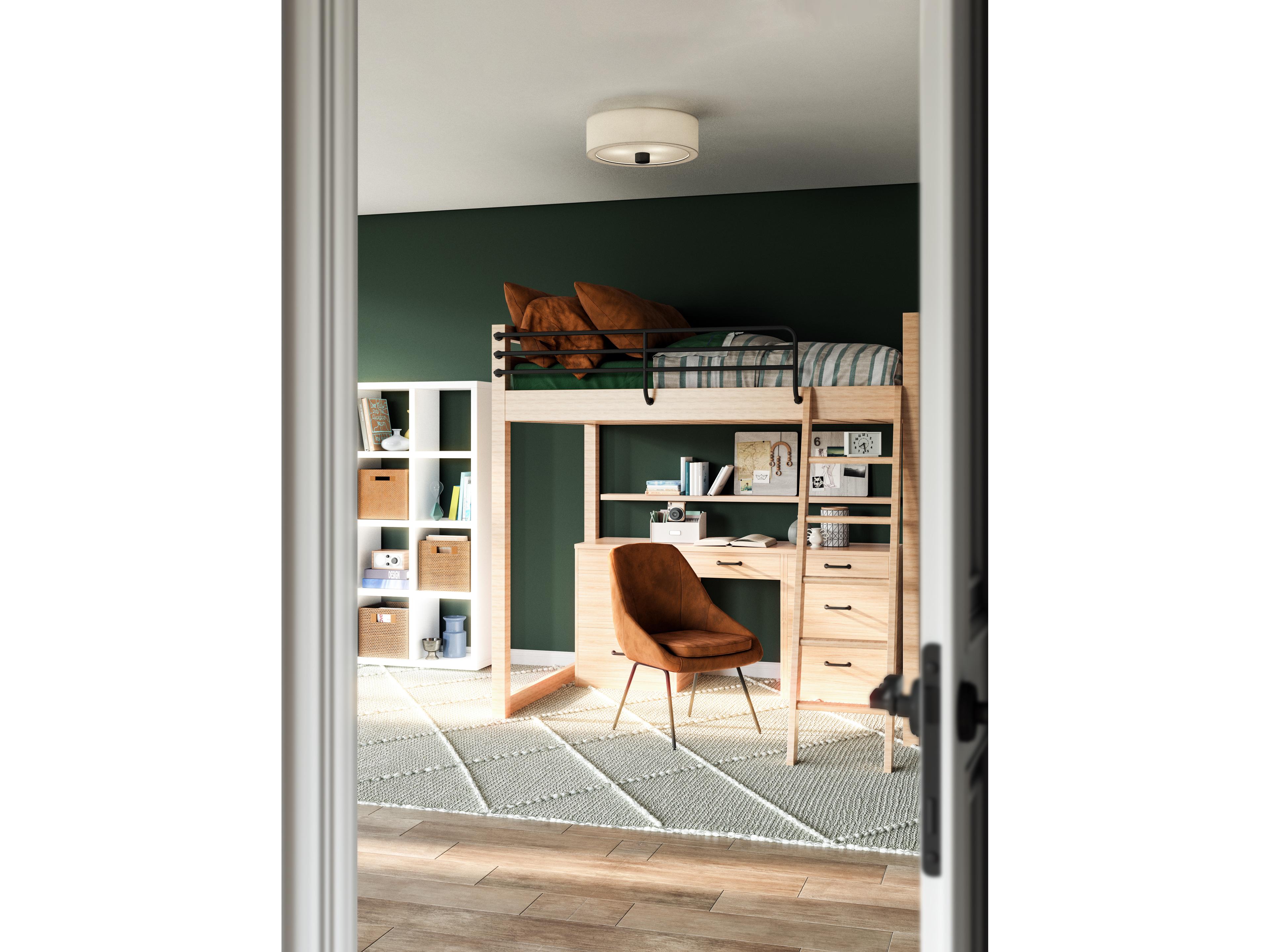 Alora Mood Theo 3-Light Aged Gold Flush Mount