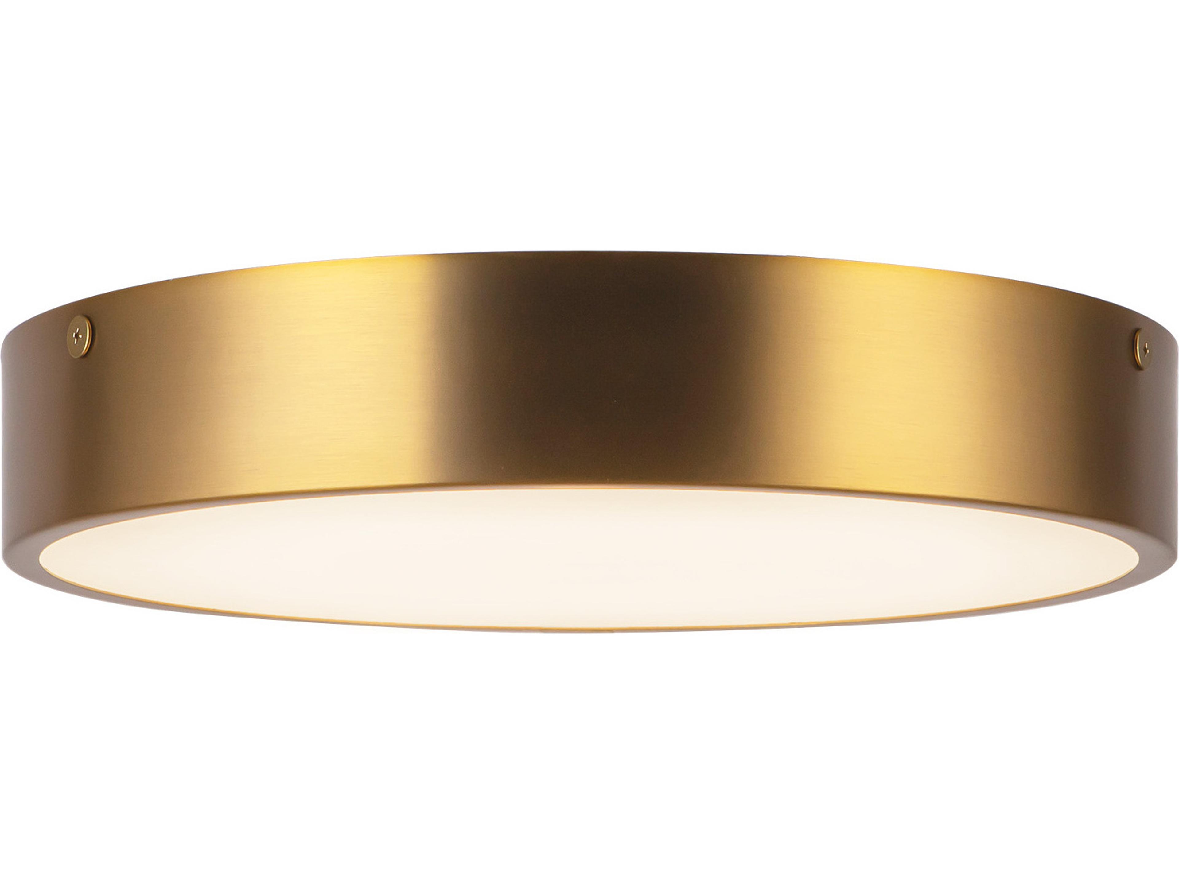 Adelaide LED Flush Mount Ceiling Light in Aged Gold