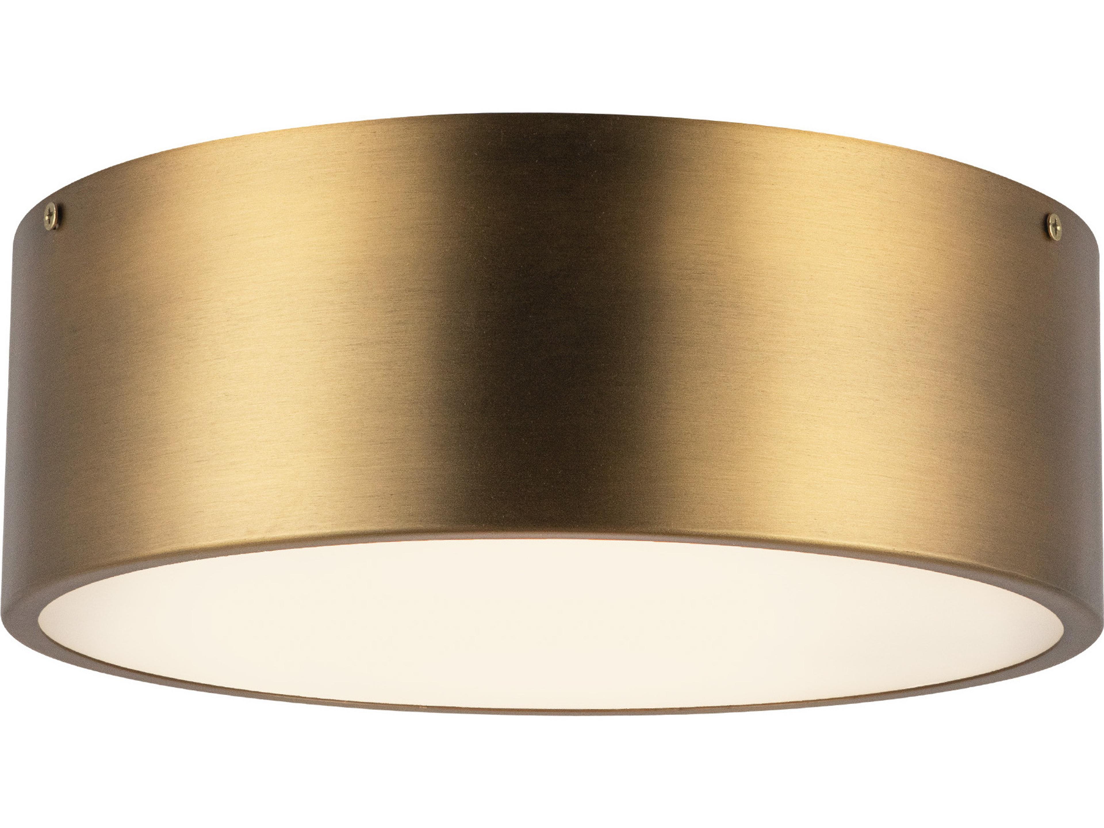 Alora Mood Brisbane 2-Light Aged Gold Flush Mount
