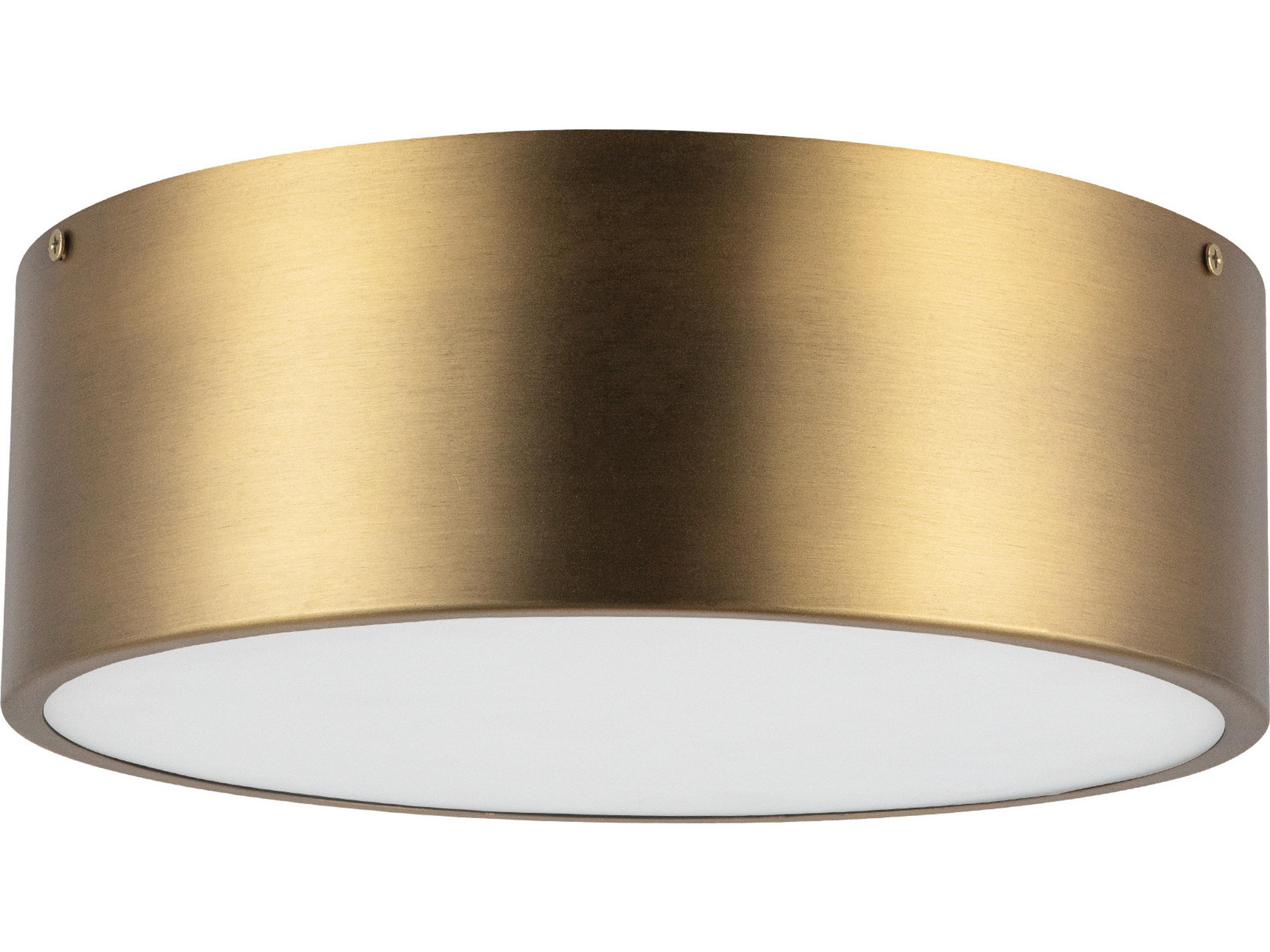 Alora Mood Brisbane 2-Light Aged Gold Flush Mount