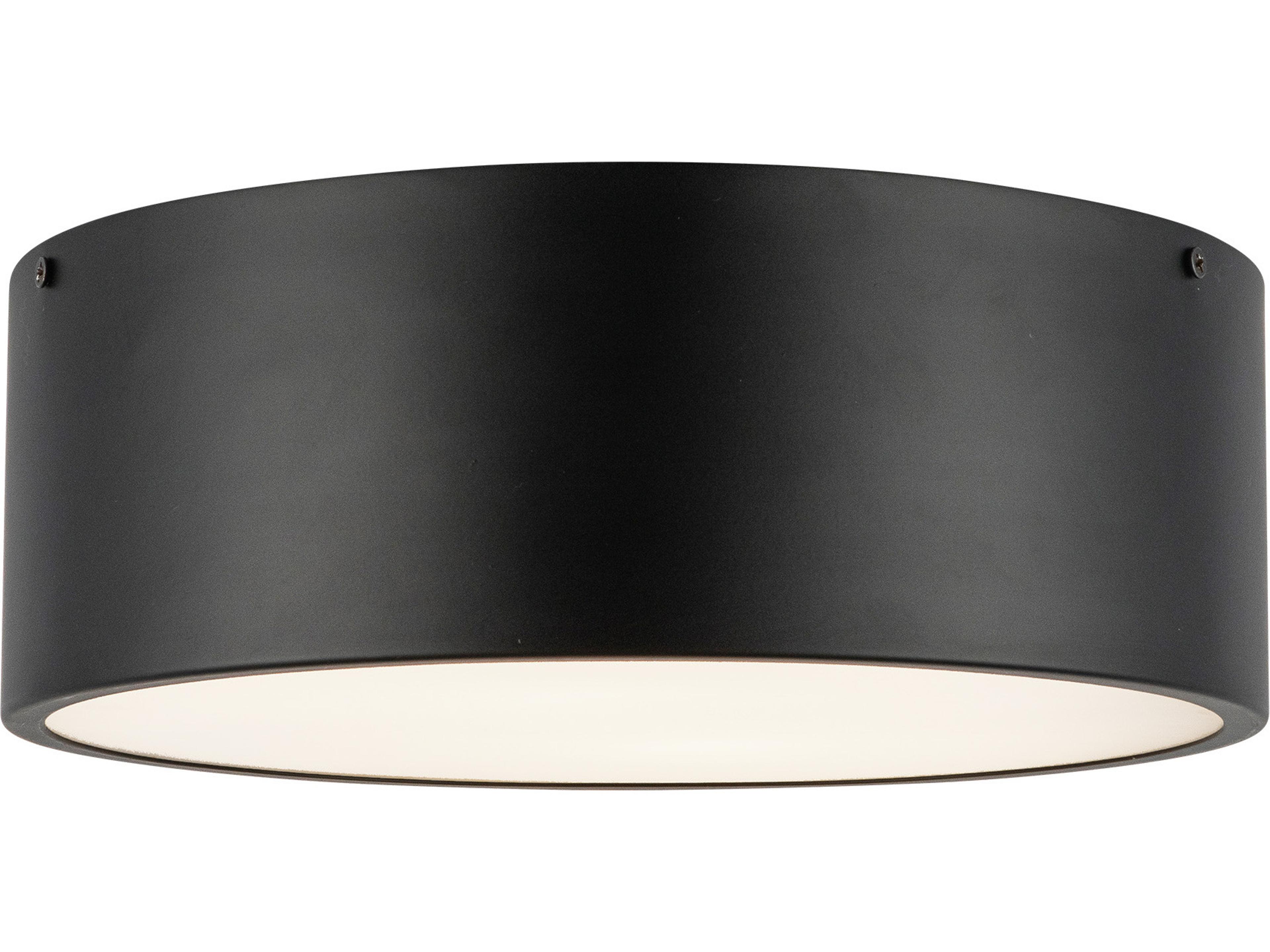 Brisbane Flush Mount Ceiling Light Modern Matte Black