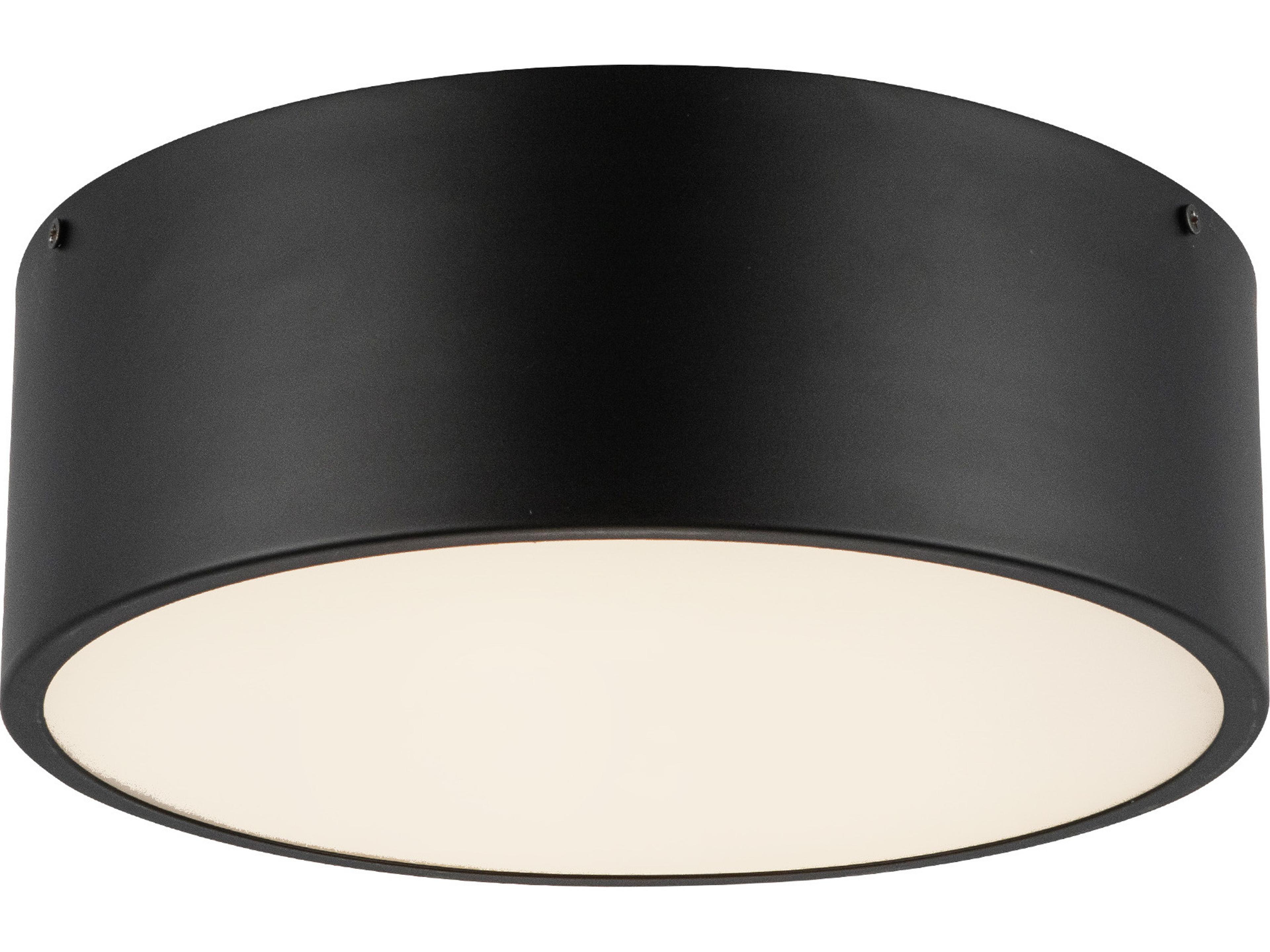 Alora Mood Brisbane 2-Light Matte Black Flush Mount