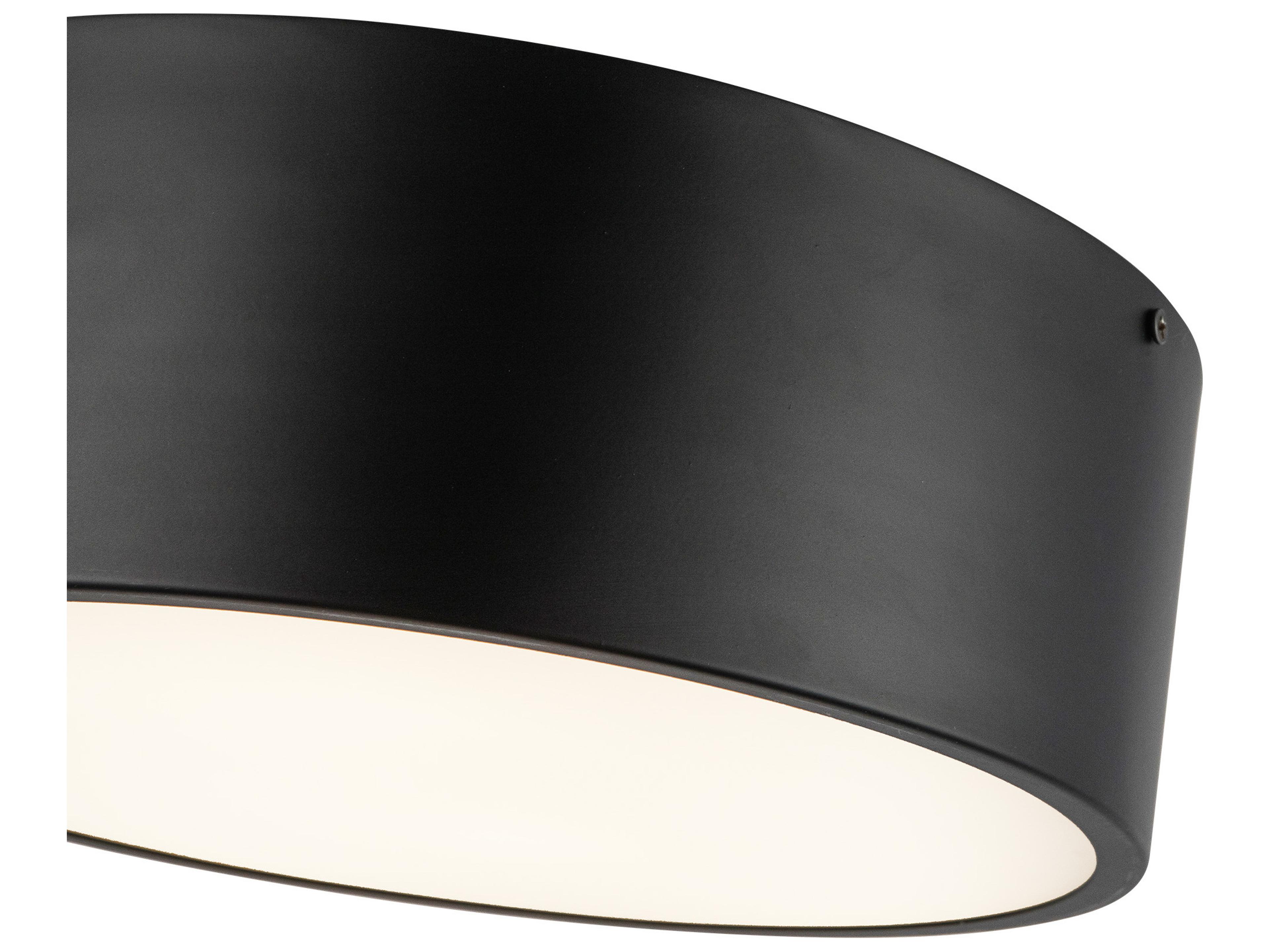 Alora Mood Brisbane 2-Light Matte Black Flush Mount