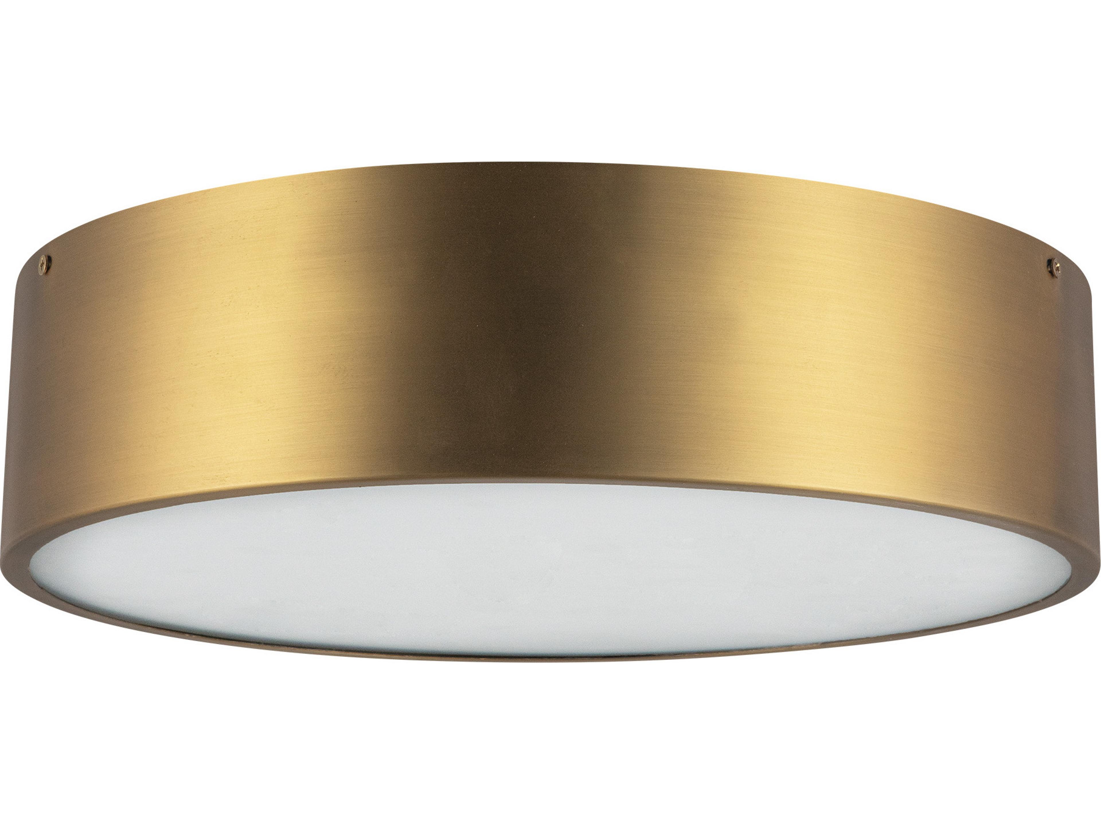 Alora Mood Brisbane 3-Light Aged Gold Flush Mount