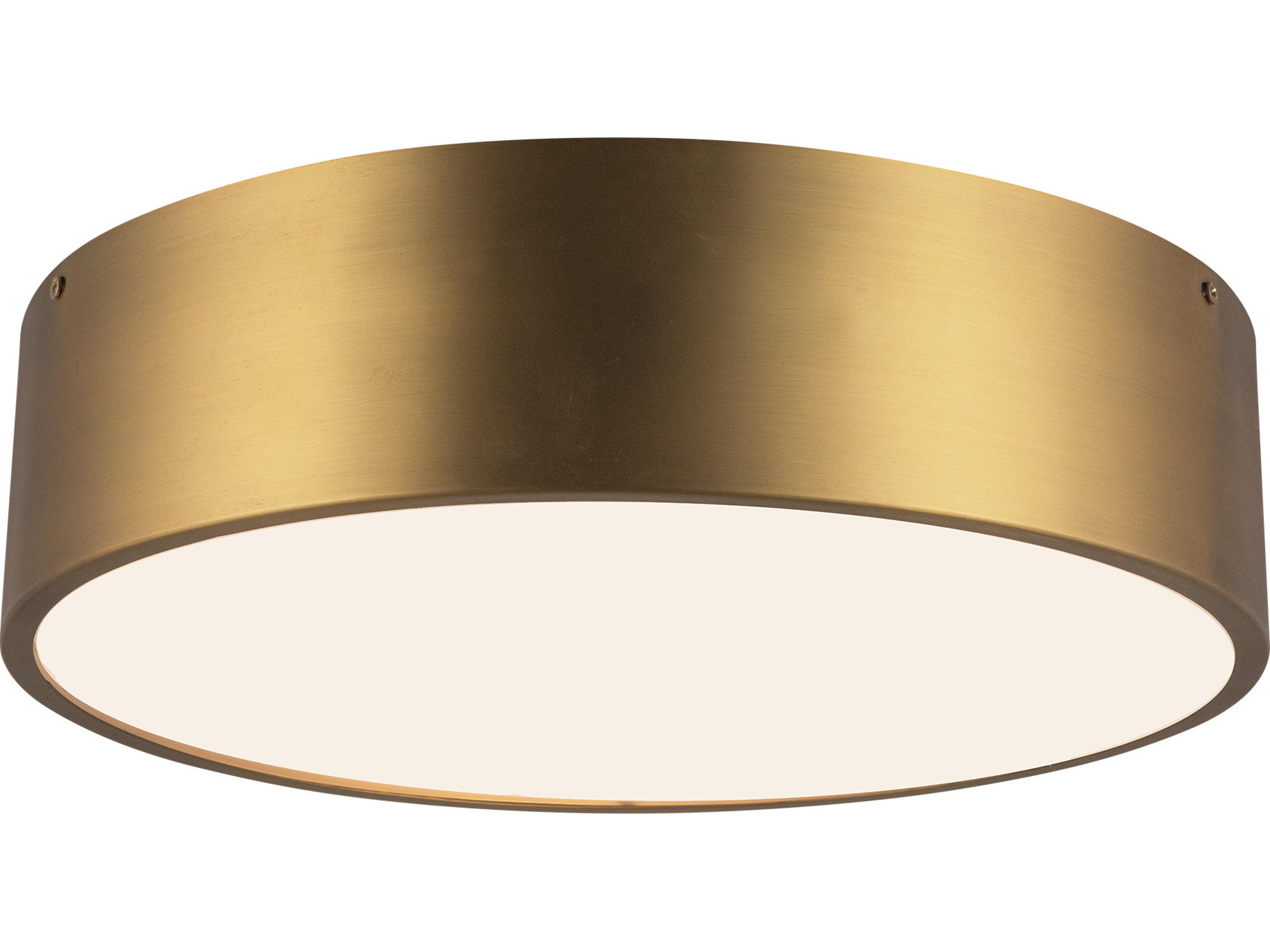 Alora Mood Brisbane 3-Light Aged Gold Flush Mount