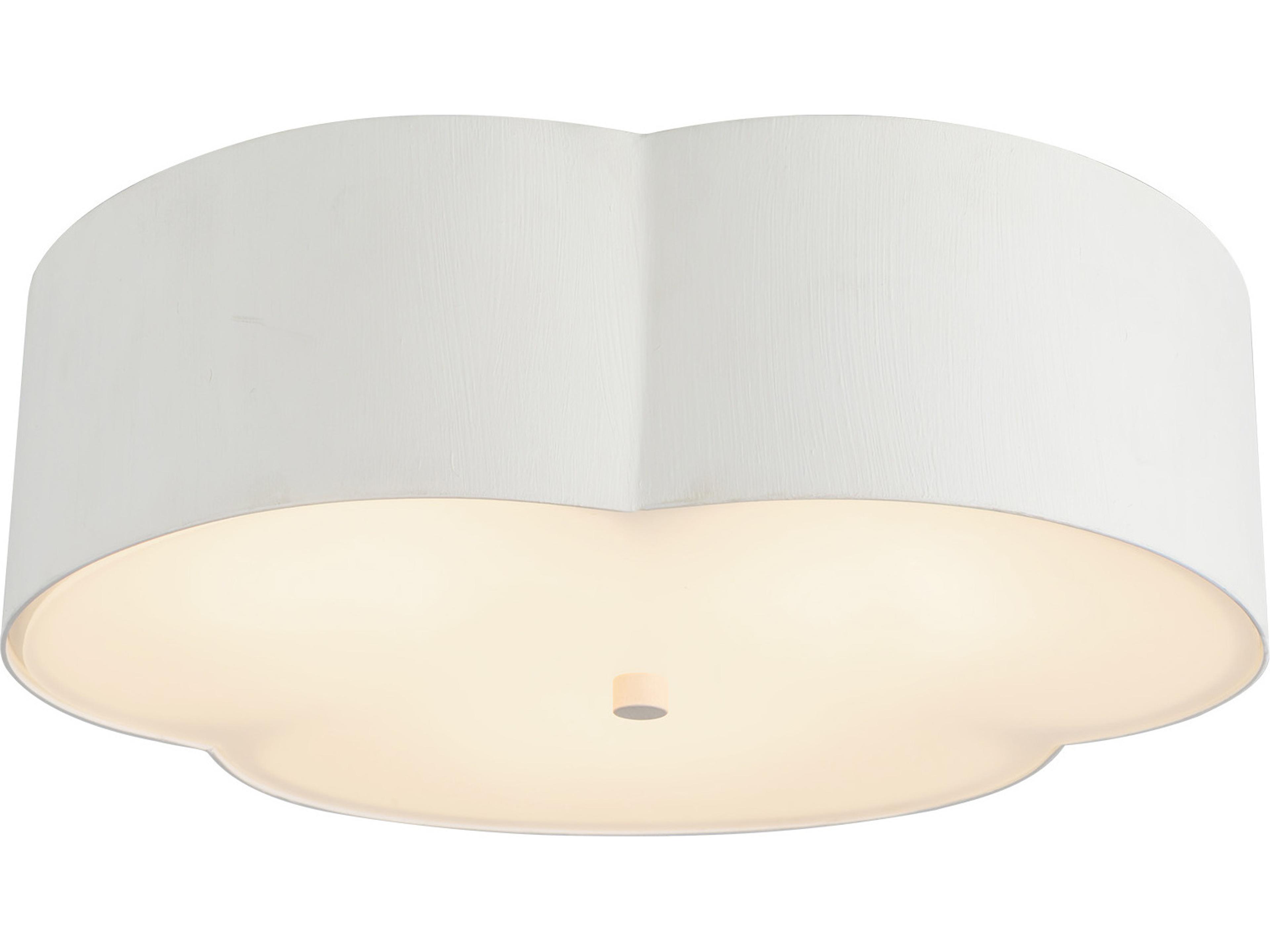 Alora Mood Adella 3-Light Antique White Flush Mount