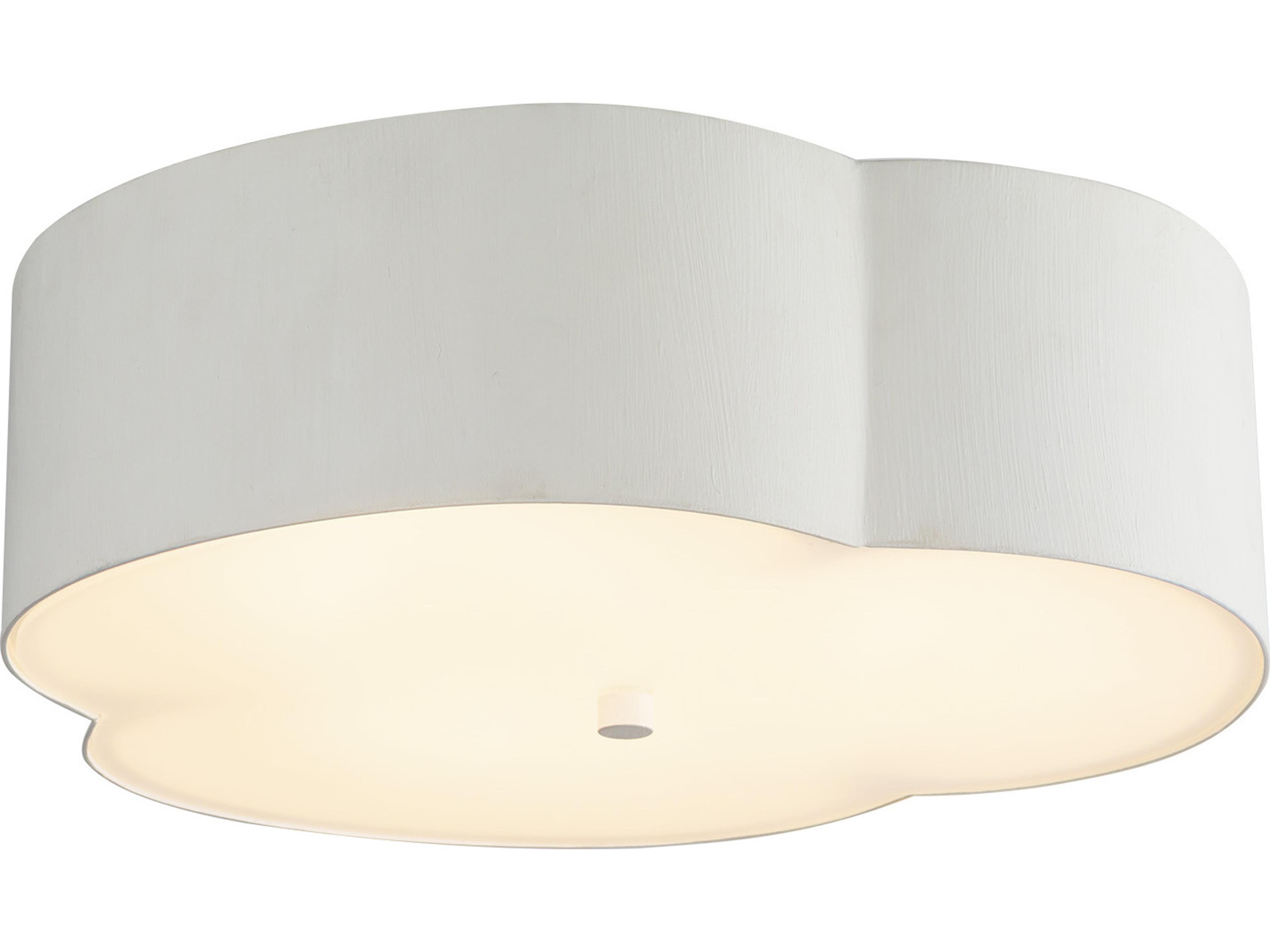 Alora Mood Adella 3-Light Antique White Flush Mount