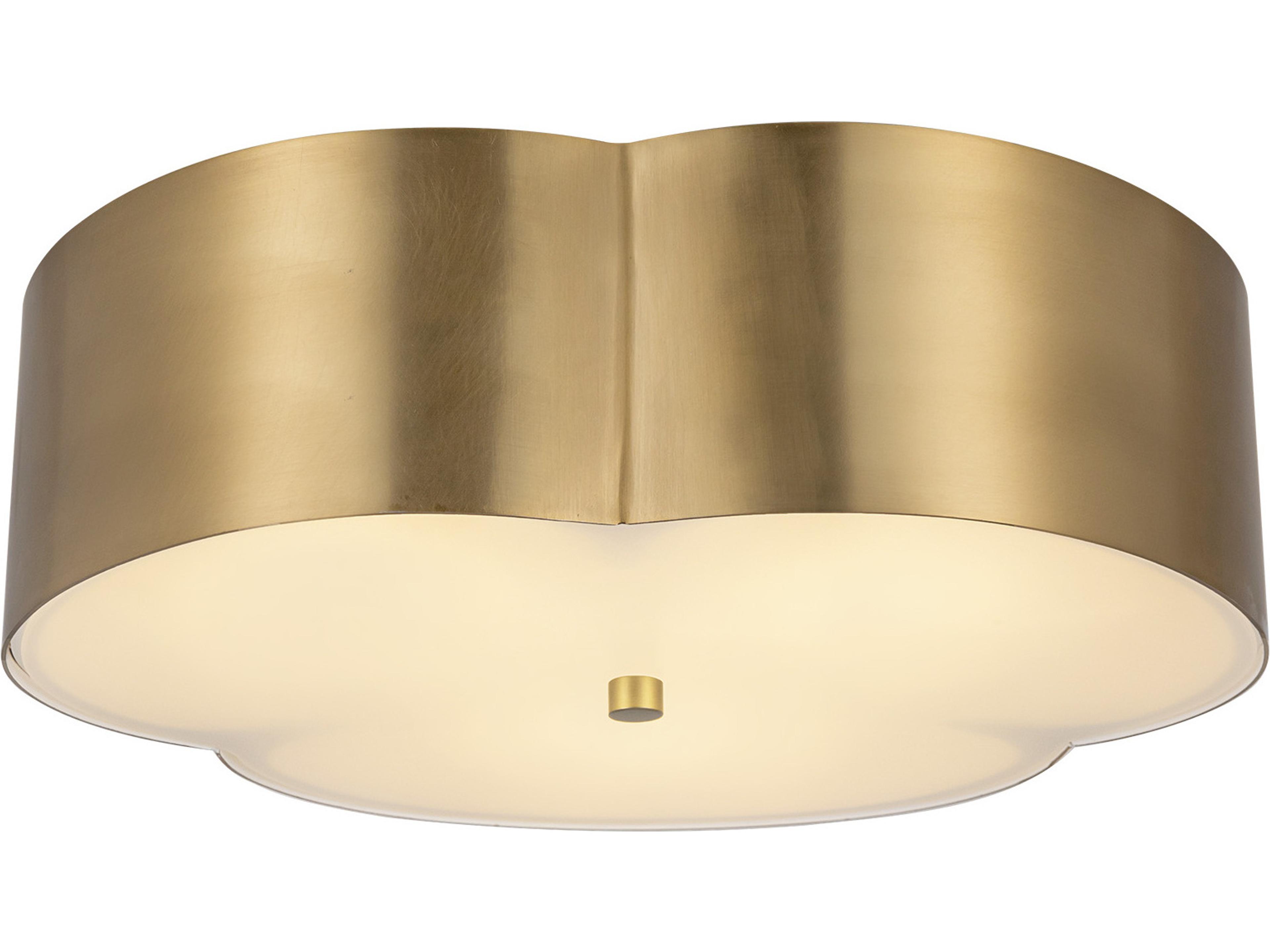 Alora Mood Adella 3-Light Brushed Gold Flush Mount