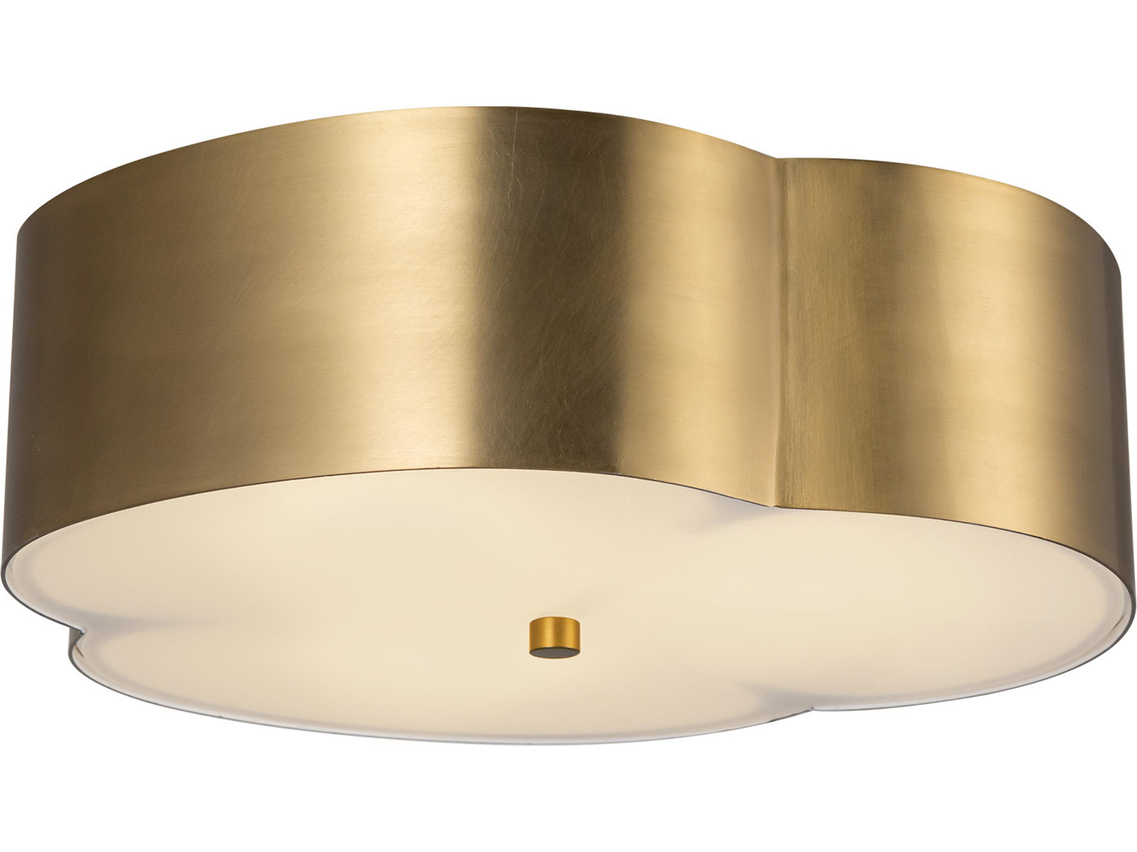 Alora Mood Adella 3-Light Brushed Gold Flush Mount