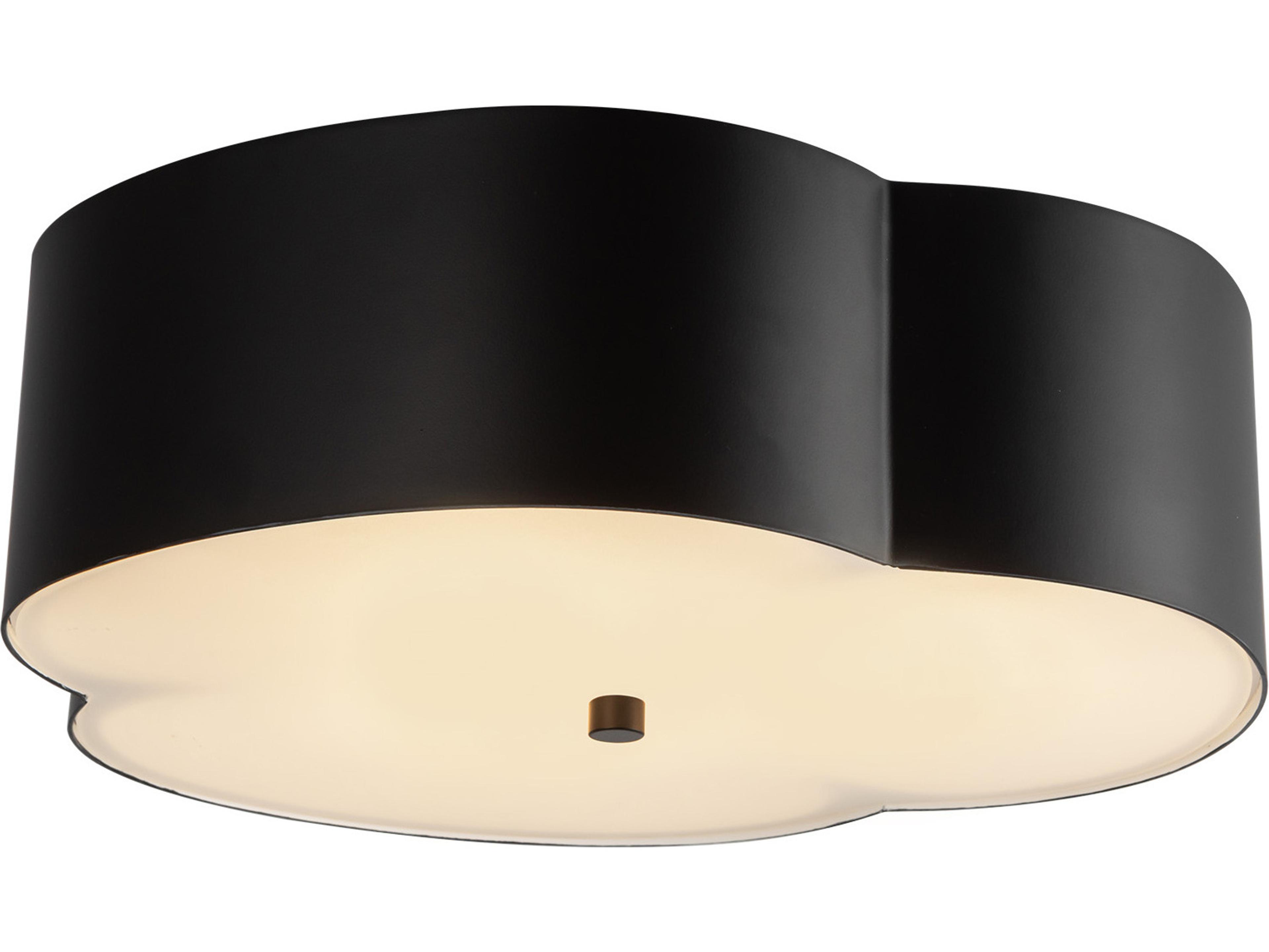 Alora Mood Adella 3-Light Matte Black Flush Mount