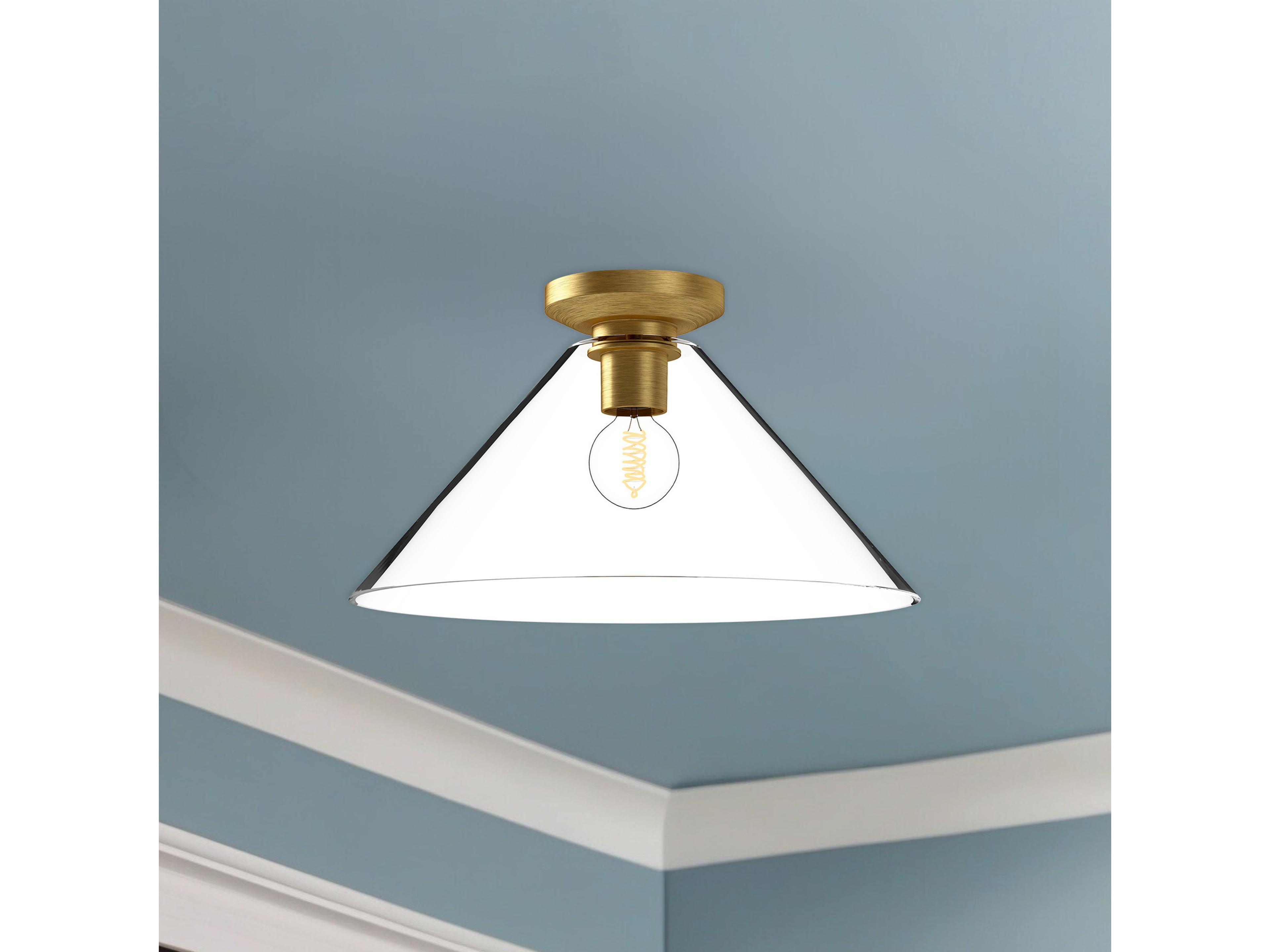 Alora Mood Salem 1-Light Brushed Gold Flush Mount