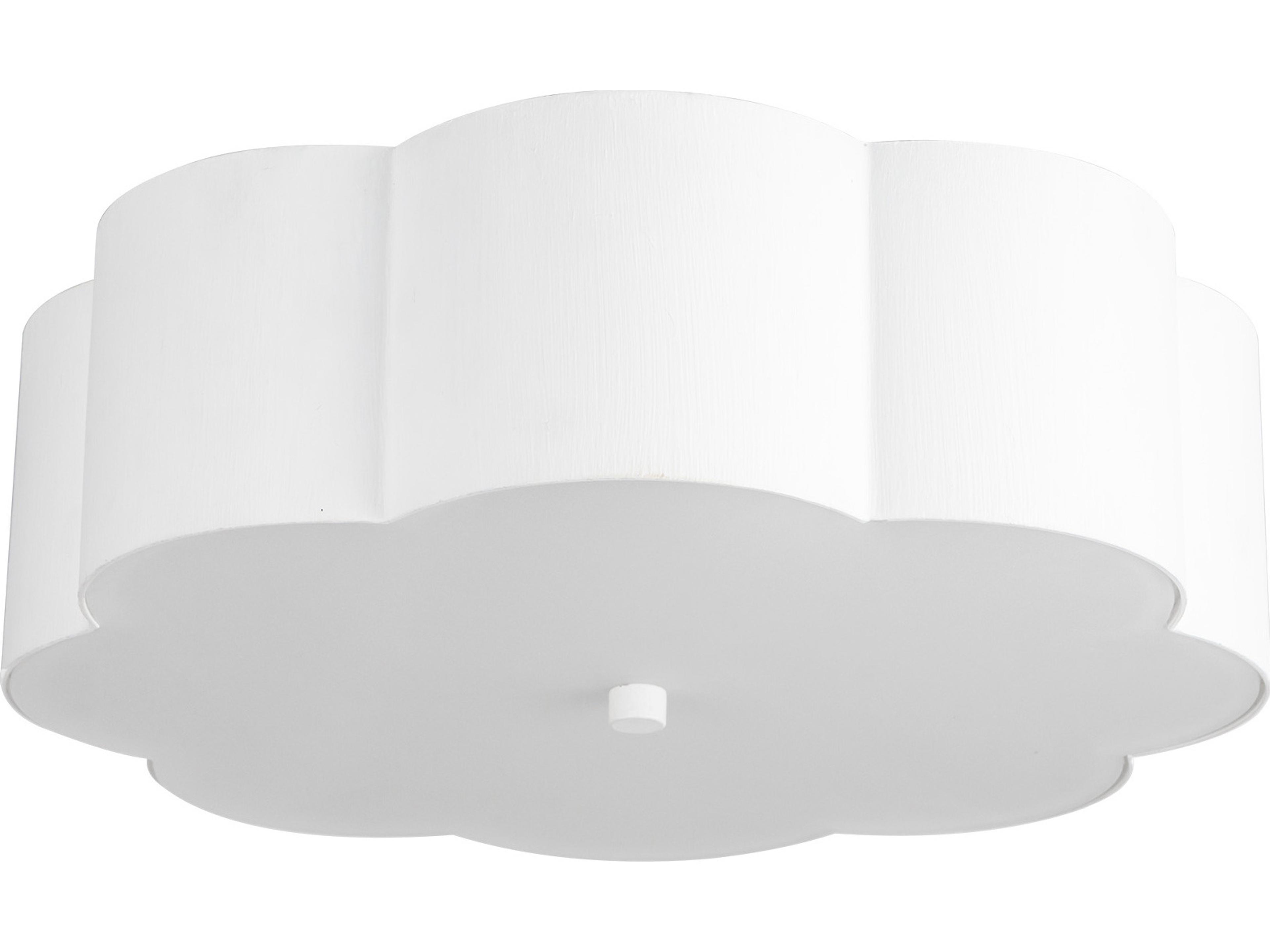 Alora Mood Blossom 3-Light Antique White Flush Mount