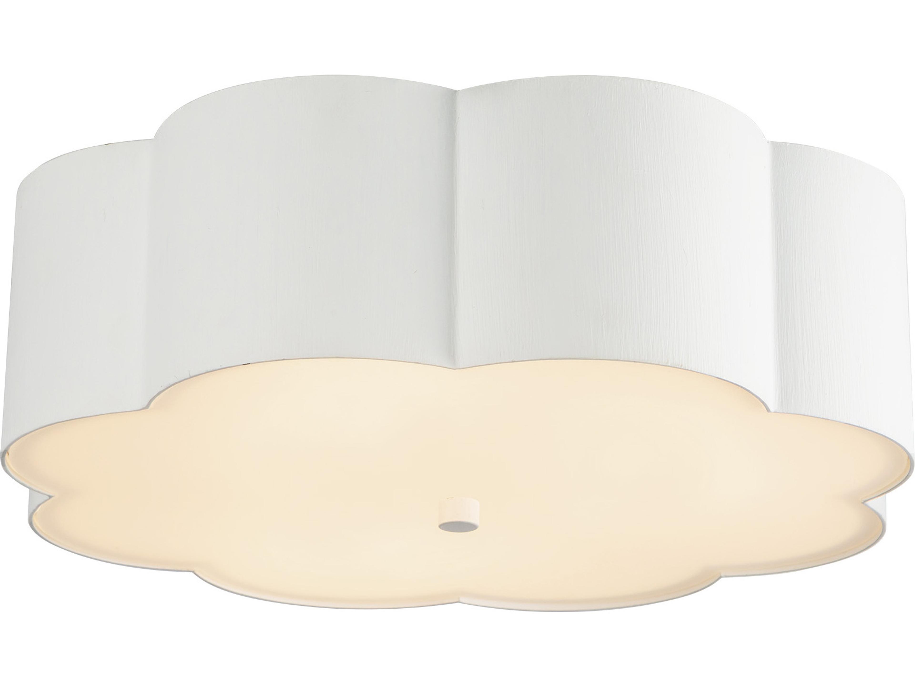 Alora Mood Blossom 3-Light Antique White Flush Mount