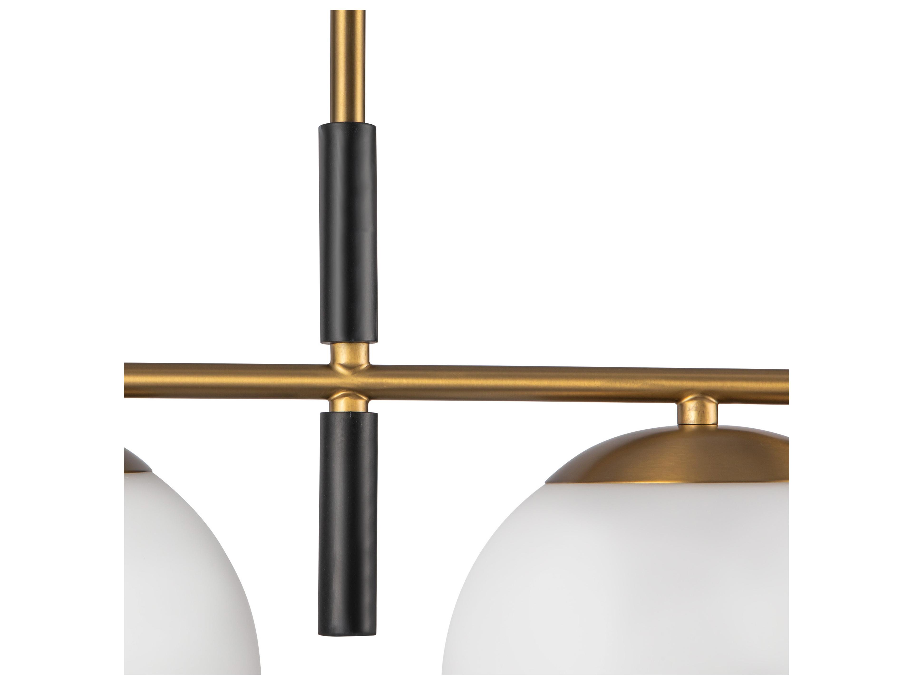 Alora Mood Zuri 4-Light Brushed Gold Globe Island Pendant