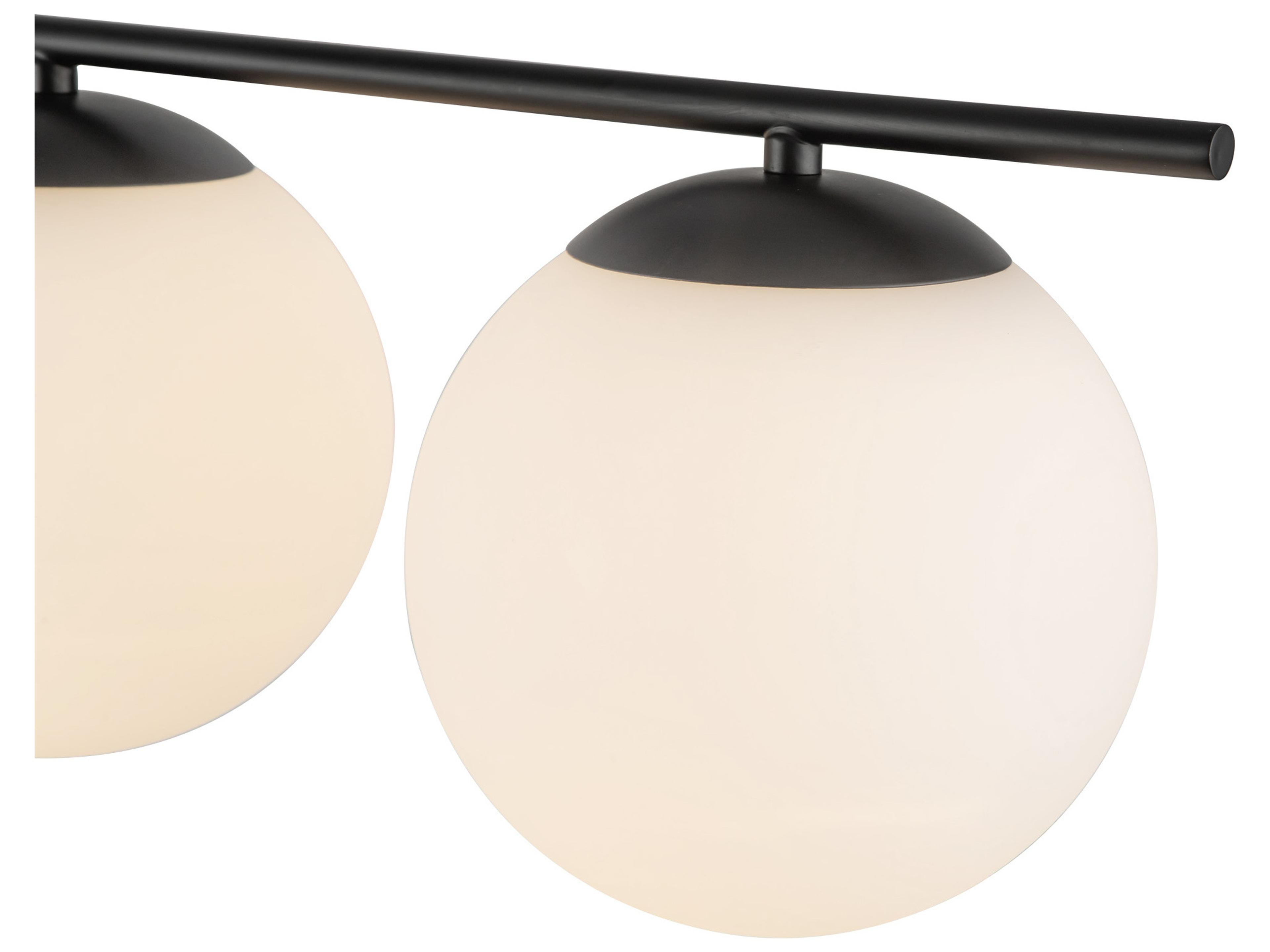 Alora Mood Zuri 4-Light Matte Black Globe Island Pendant