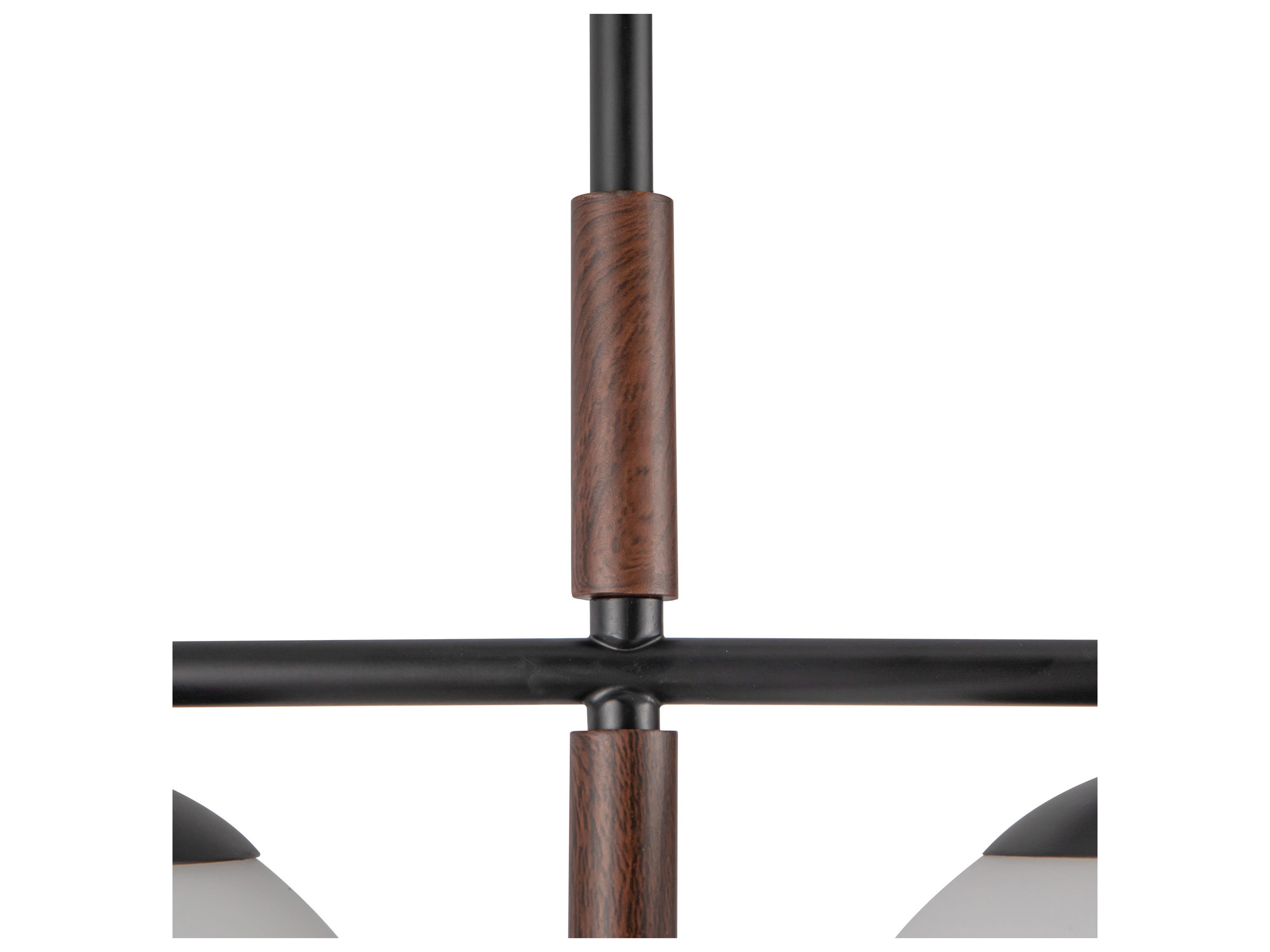 Alora Mood Zuri 4-Light Matte Black Globe Island Pendant