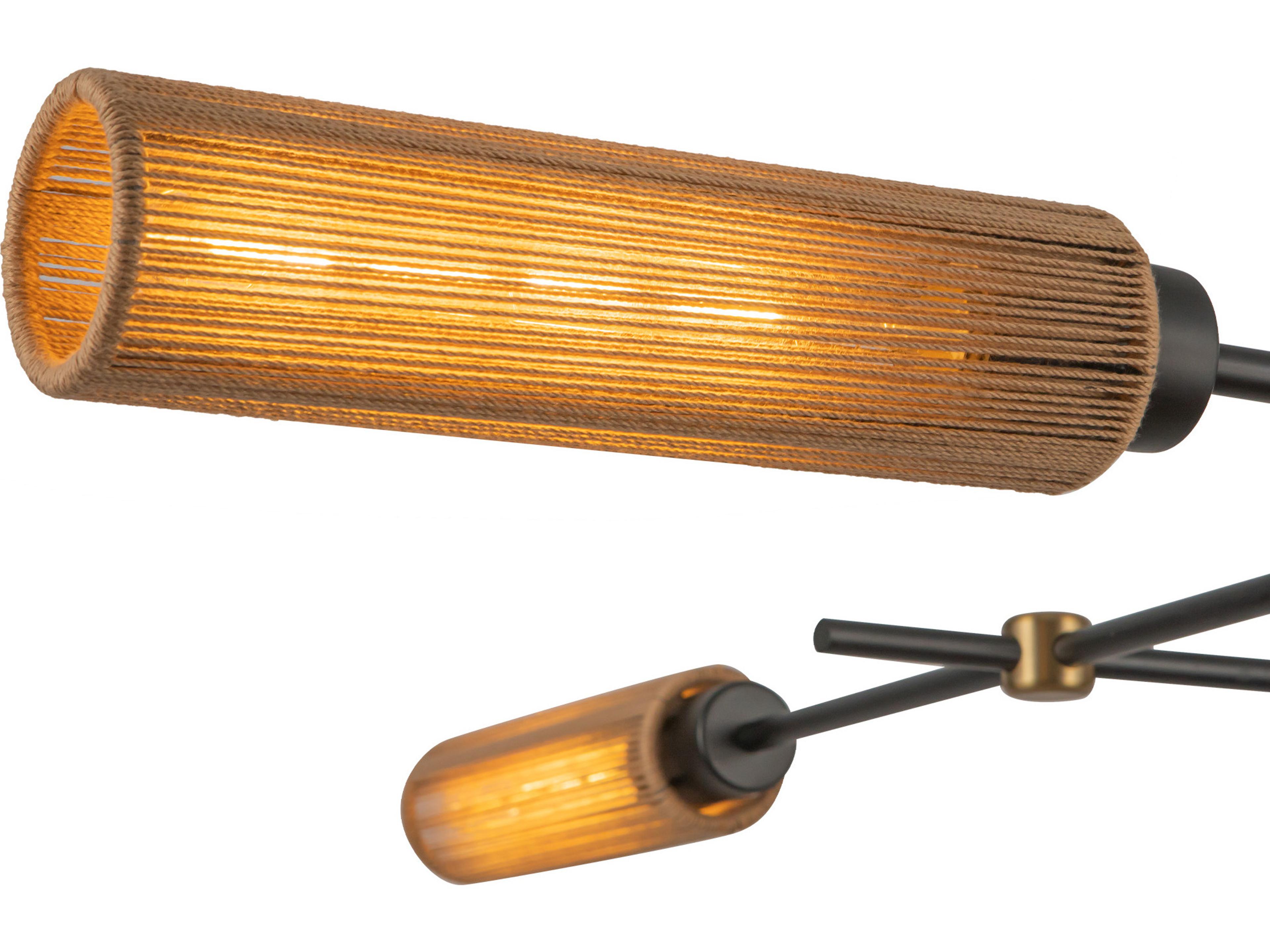 Alora Mood Colby 4-Light Matte Black Linear Island Pendant