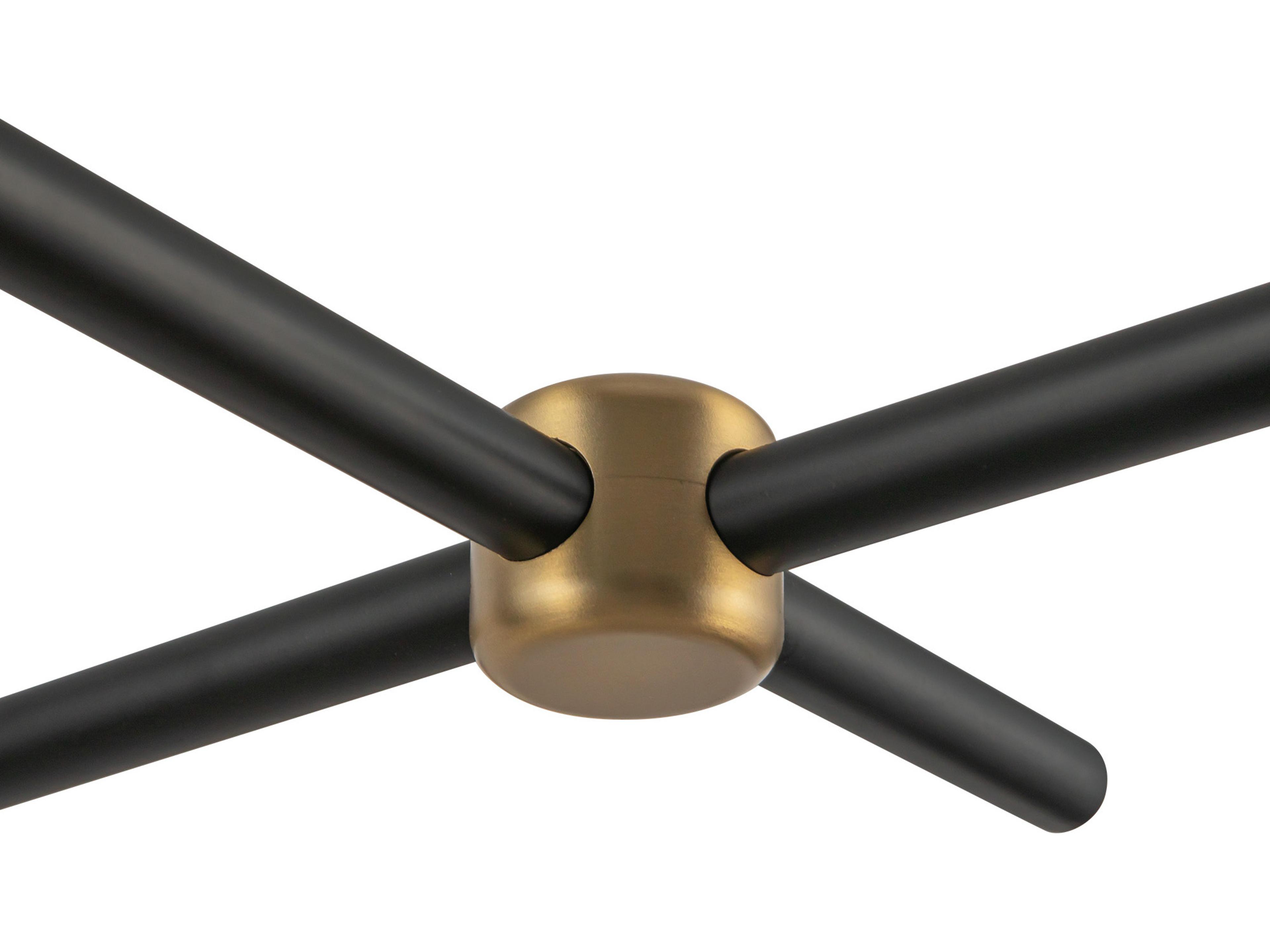 Alora Mood Colby 4-Light Matte Black Linear Island Pendant