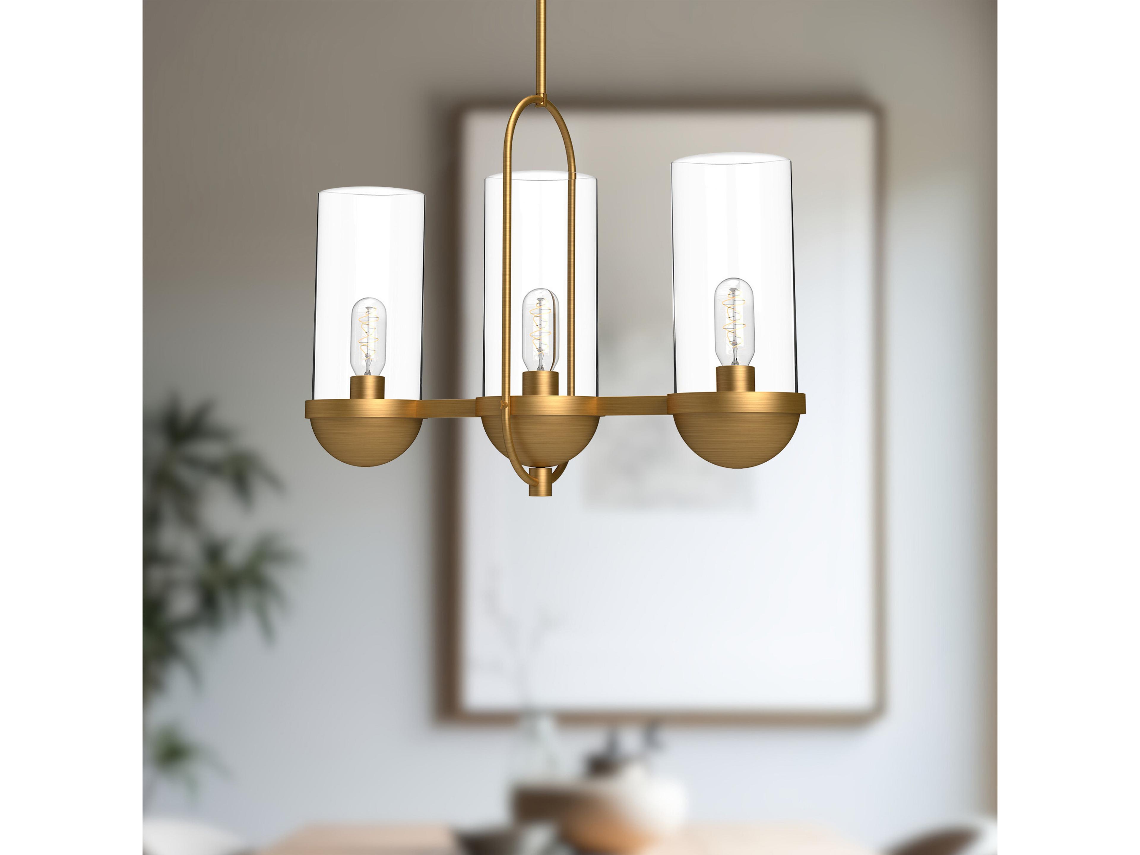 Alora Mood Cyrus 3-Light Aged Gold Island Pendant