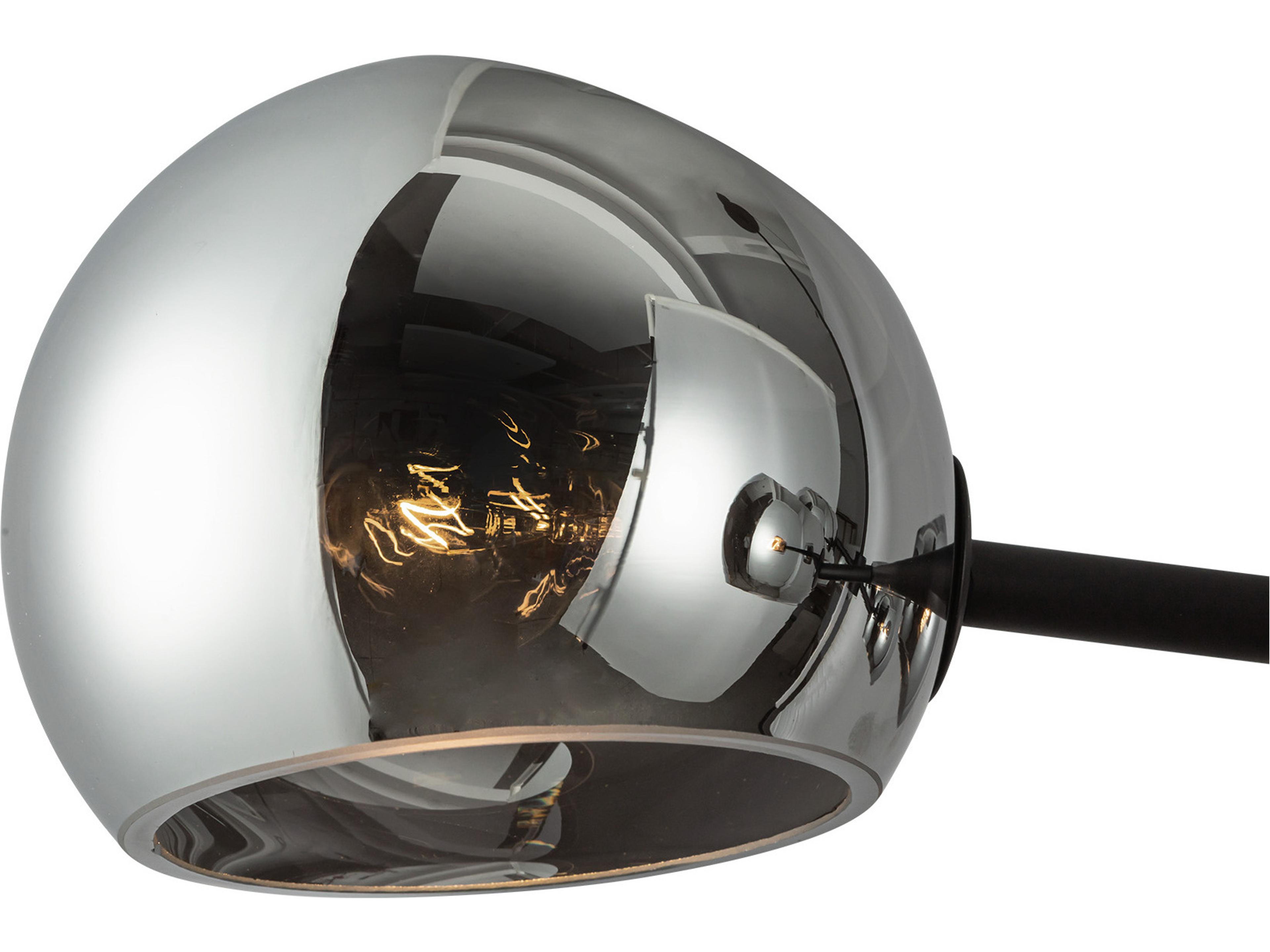 Alora Mood Willow 8-Light Matte Black Globe Island Pendant