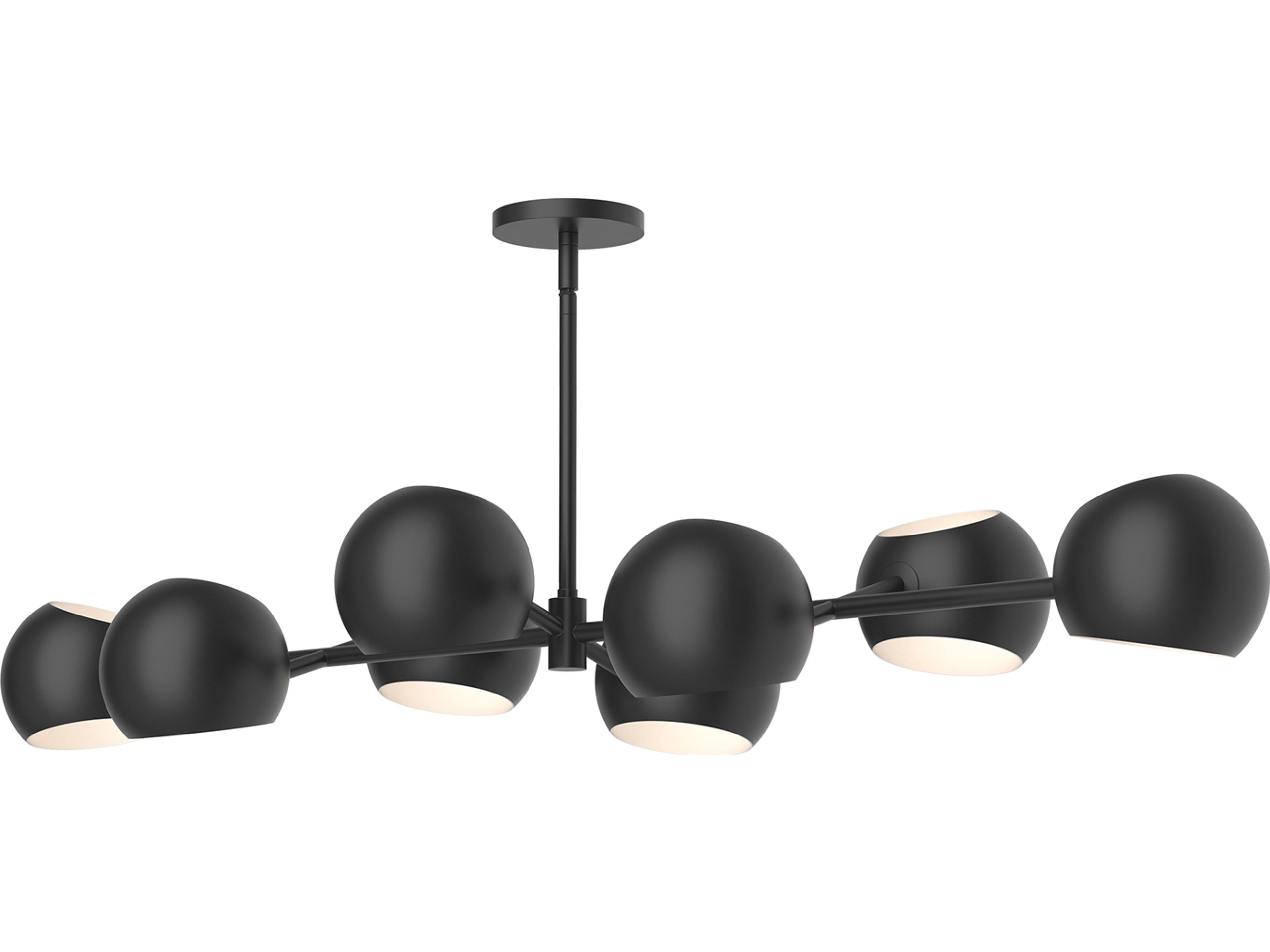 Willow Linear Pendant Matte Black Modern