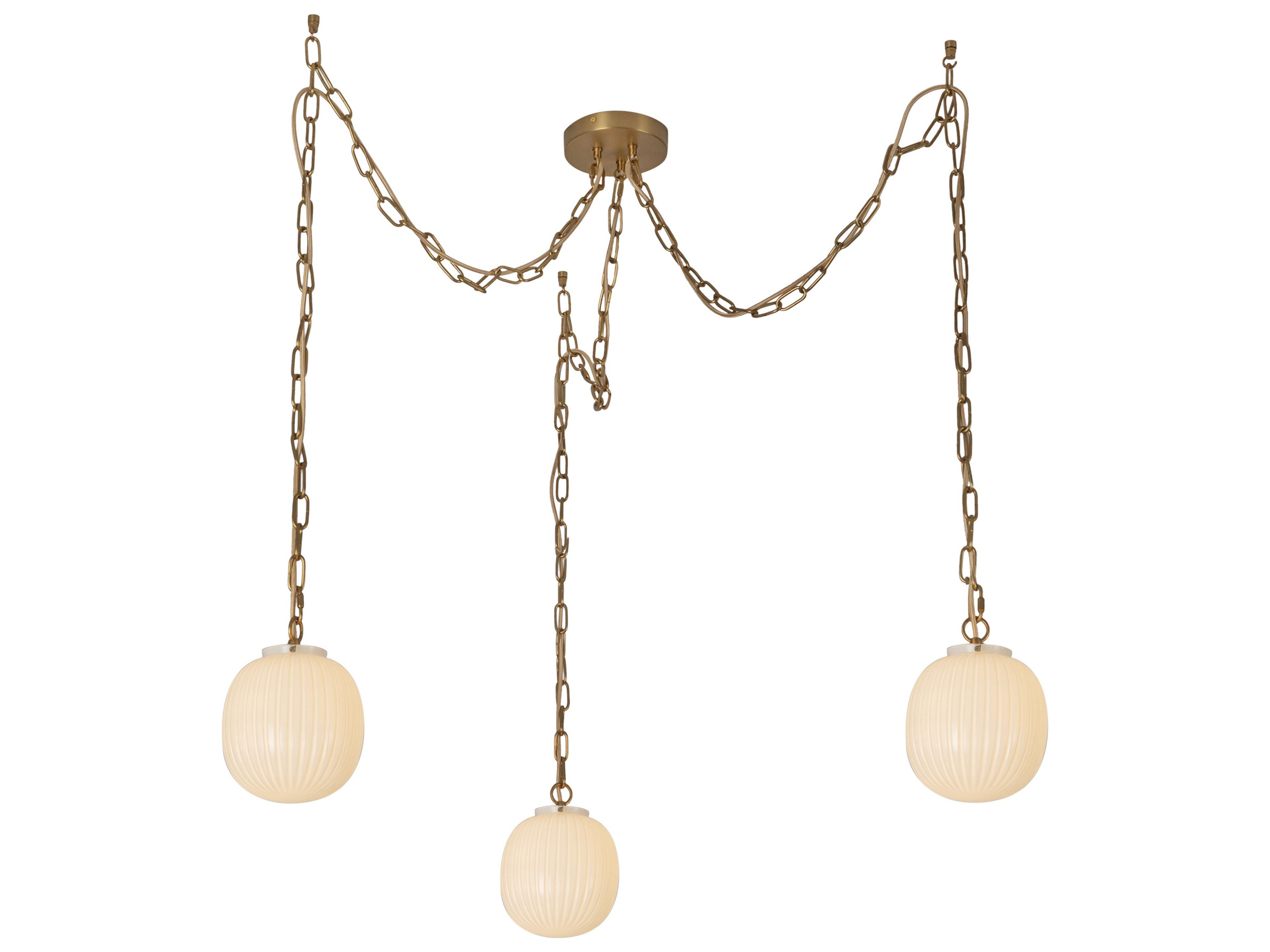 Cherise Multi Pendant Light in Brushed Gold