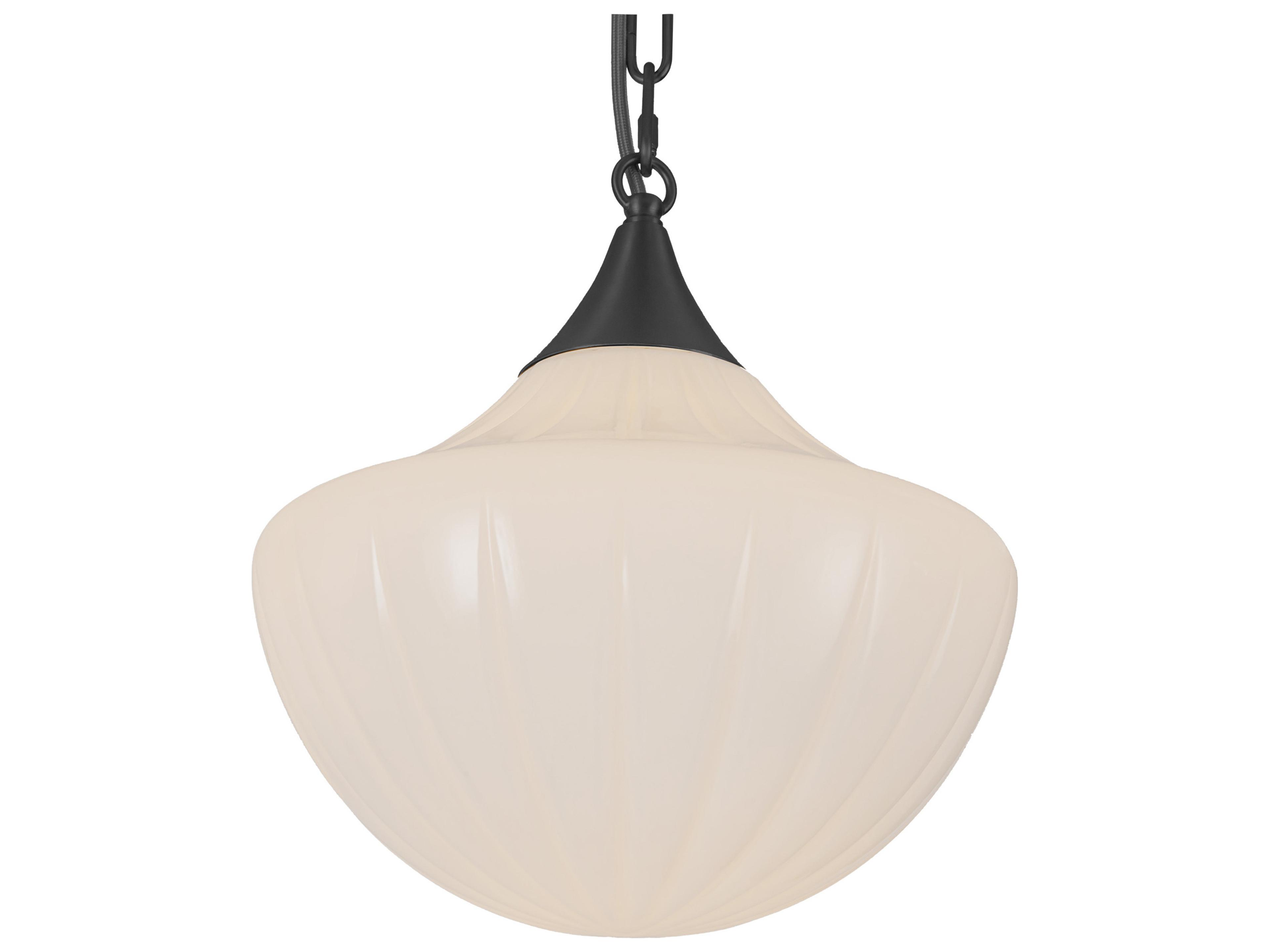 Alora Mood Farrah 3-Light Matte Black Pendant
