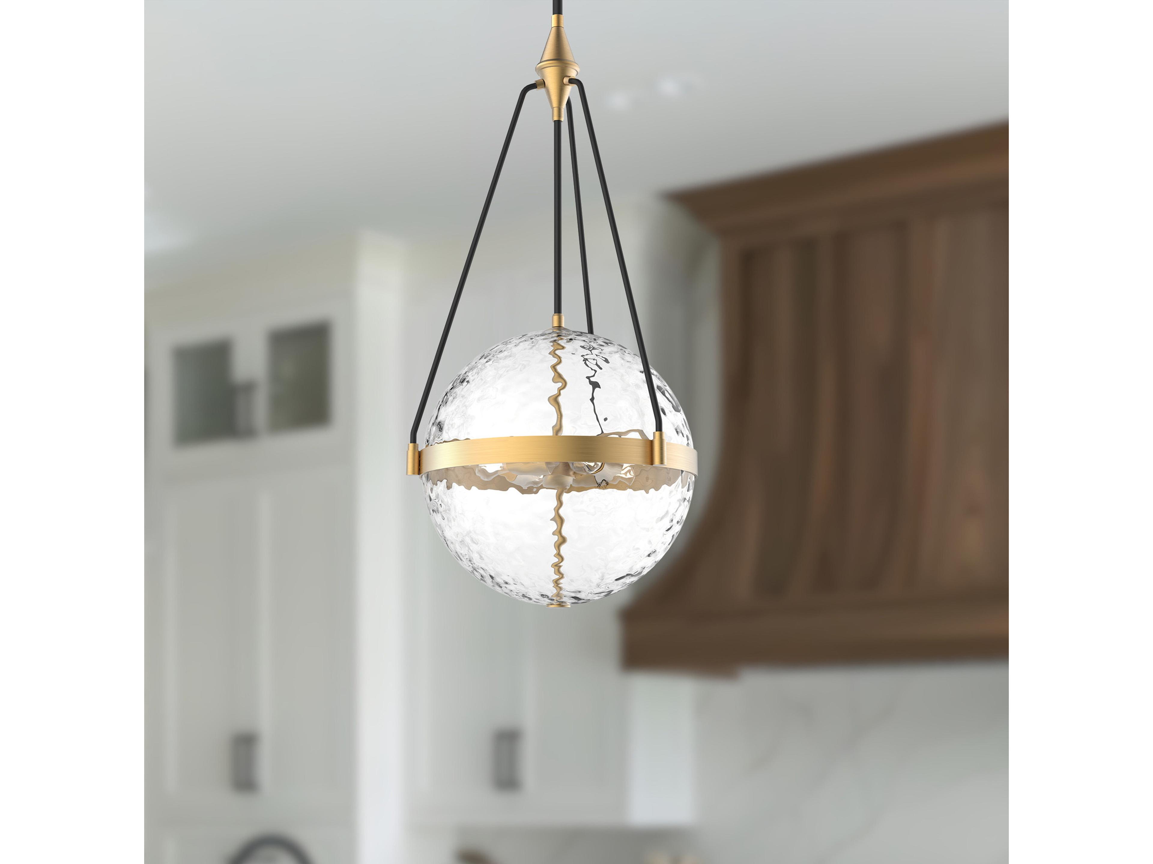 Alora Mood Harmony 4-Light Brushed Gold Globe Pendant