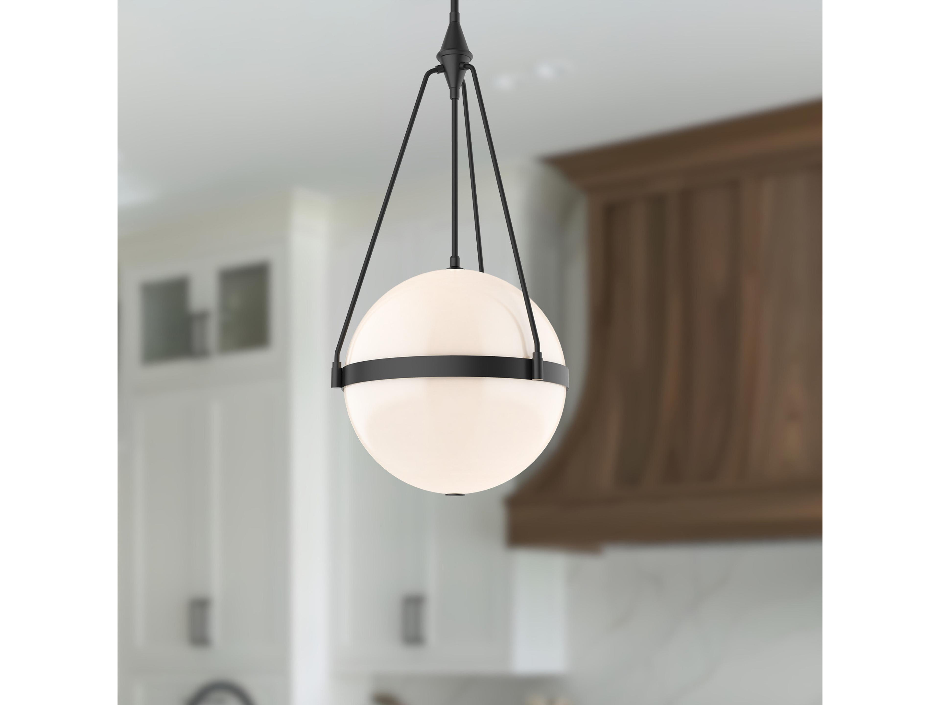 Alora Mood Harmony 4-Light Matte Black Globe Pendant