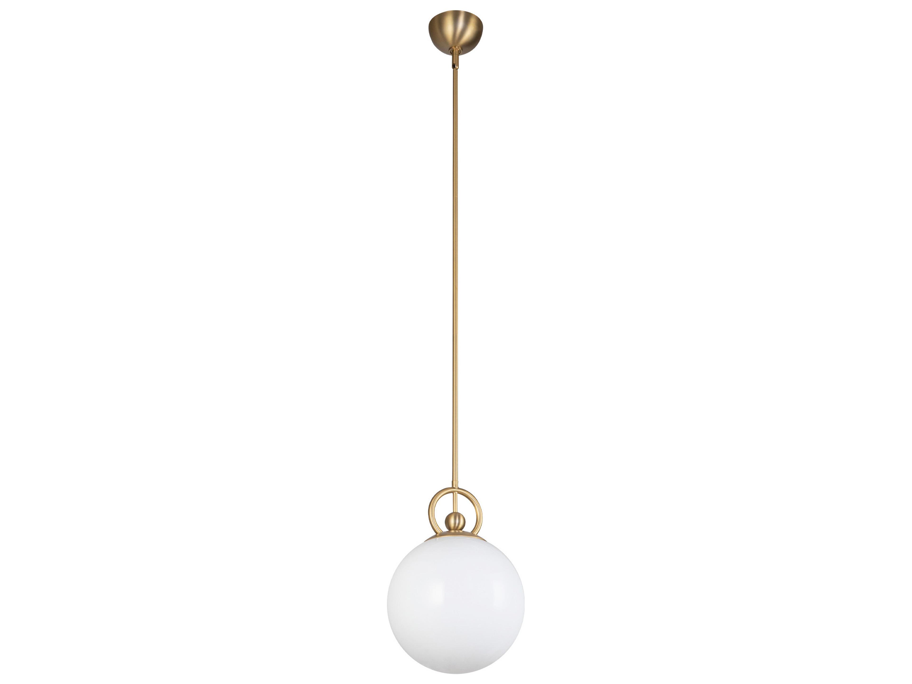 Alora Mood Fiore 1-Light Brushed Gold Globe Mini Pendant