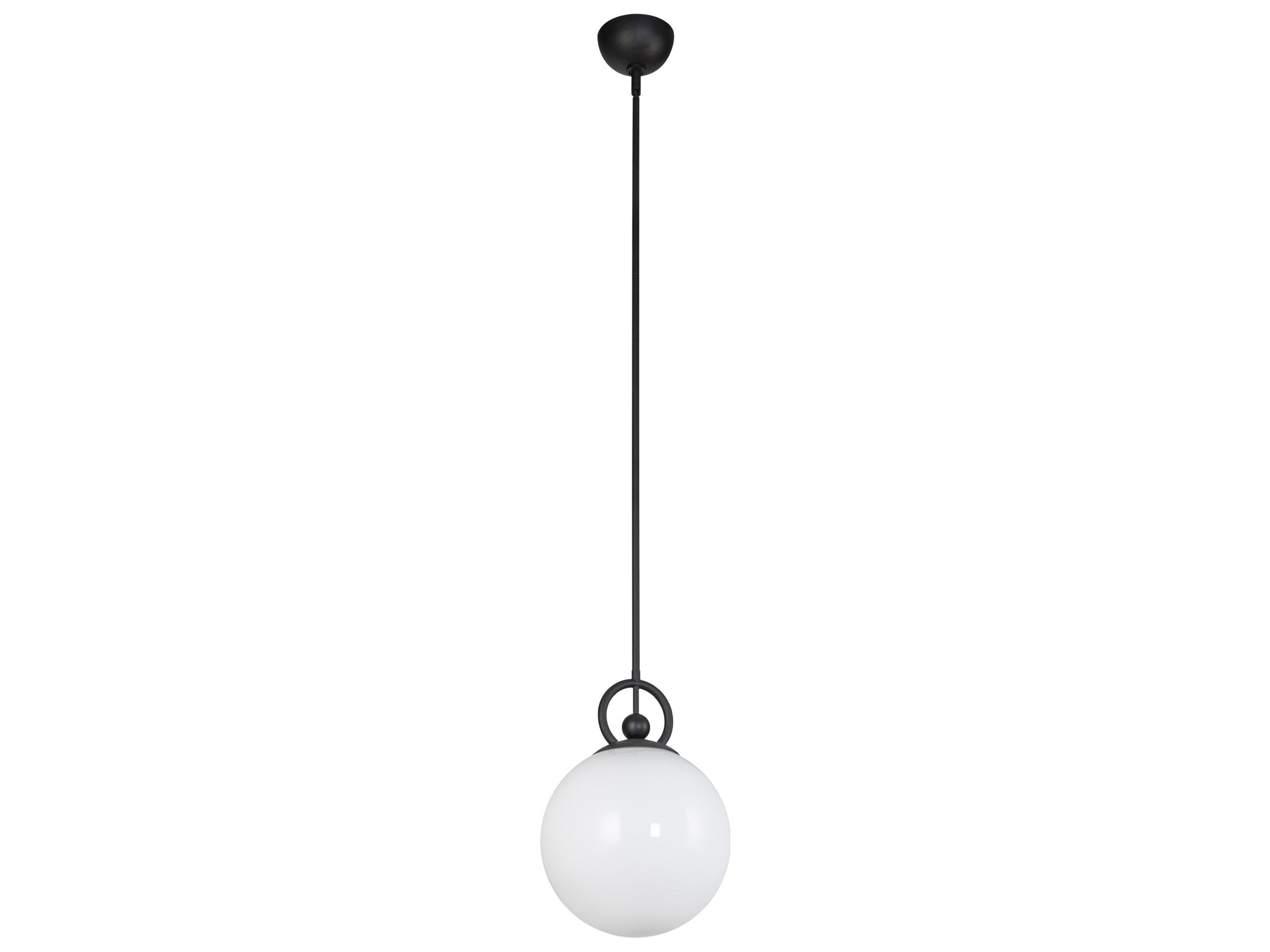 Alora Mood Fiore 1-Light Matte Black Globe Mini Pendant