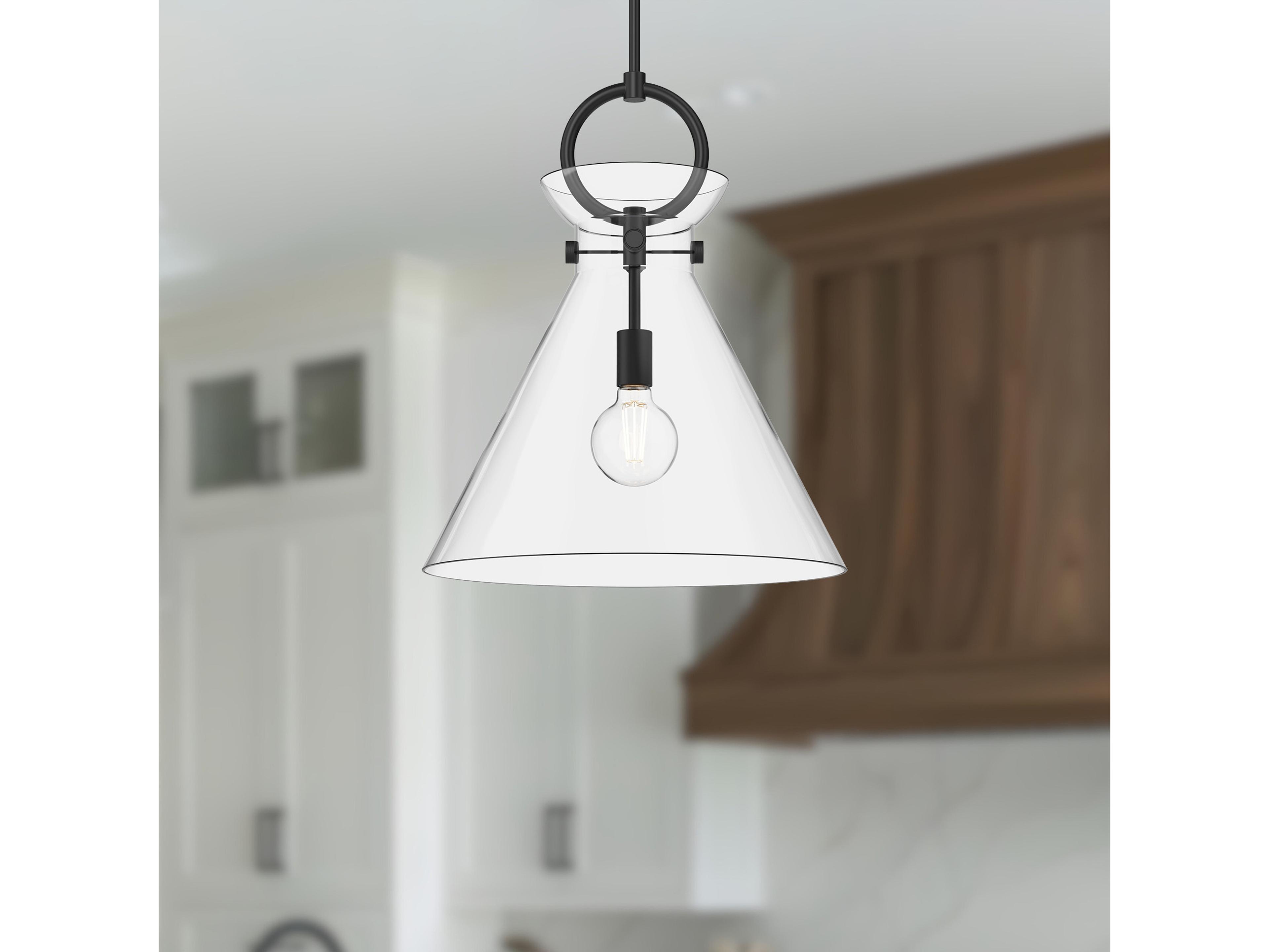 Alora Mood Emerson 1-Light Matte Black Pendant