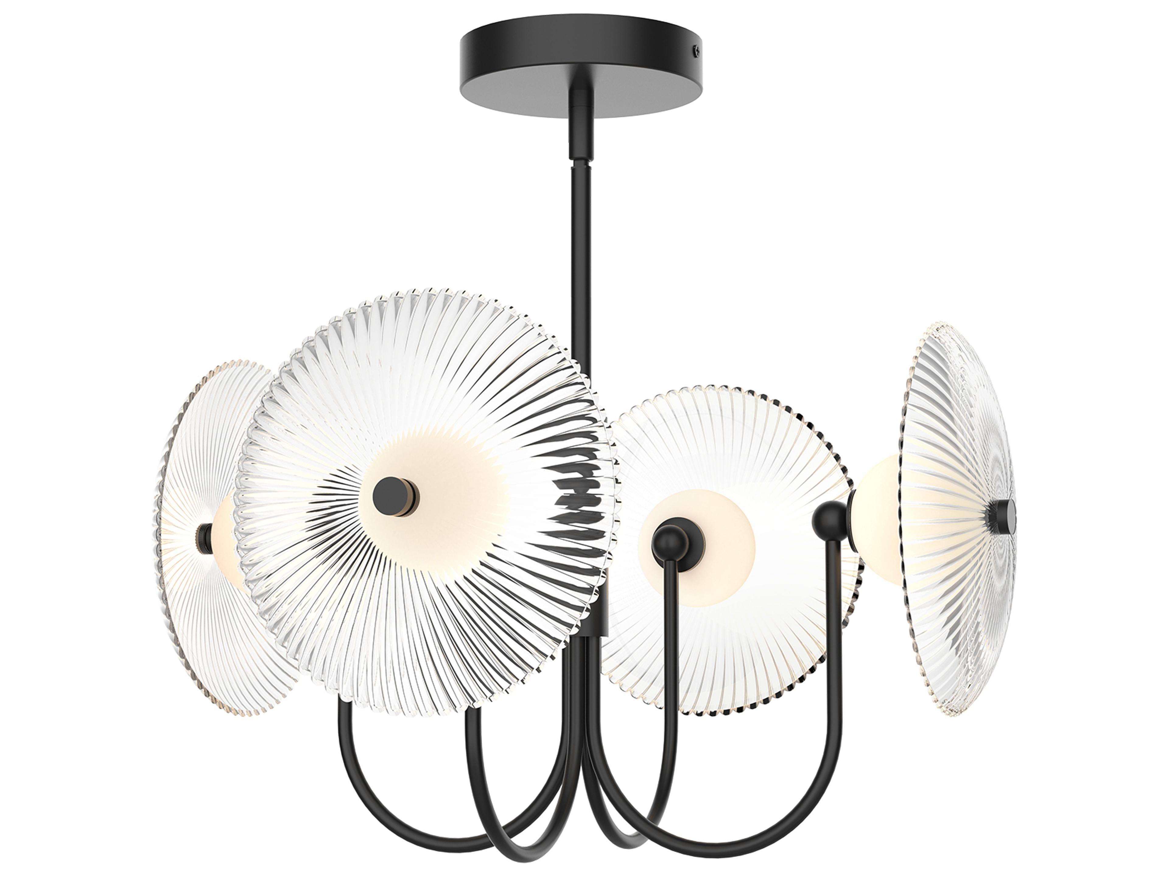 Hera LED Pendant Light in Matte Black