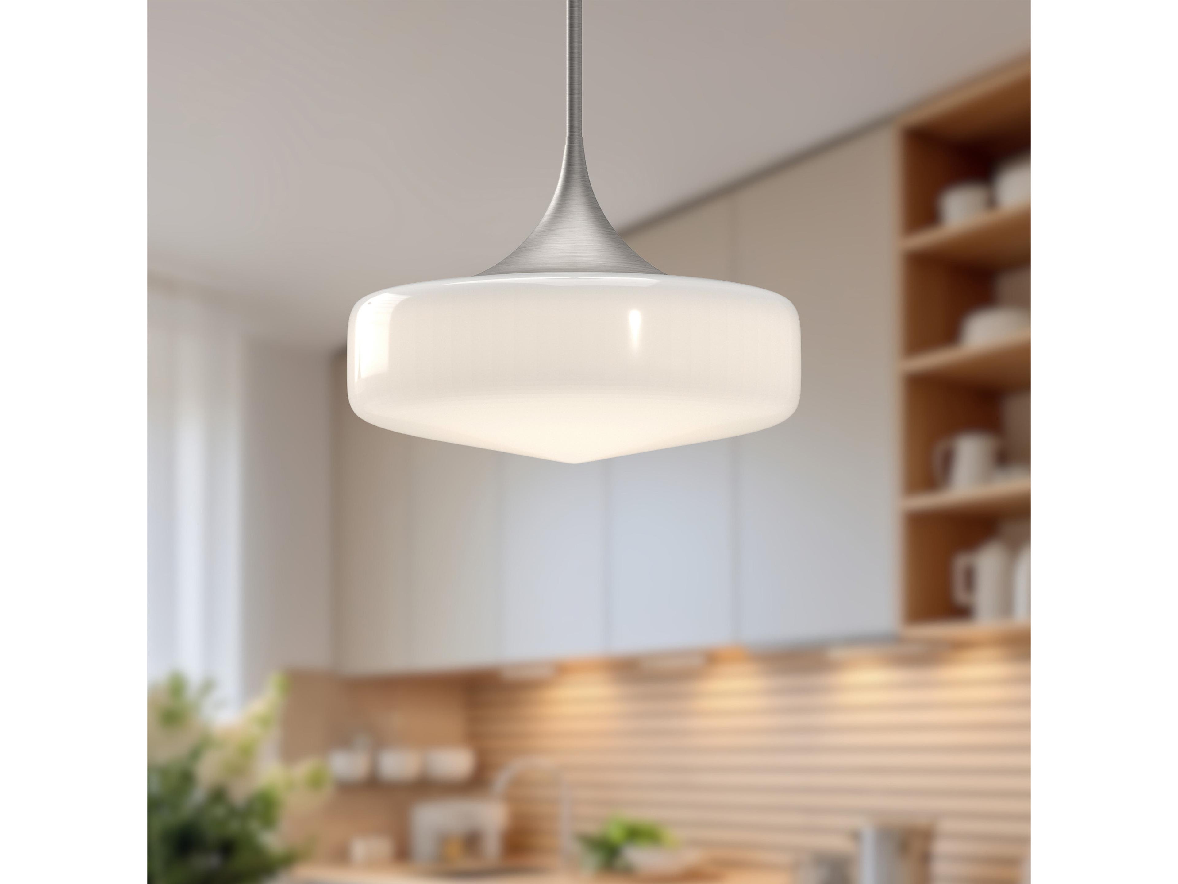 Alora Mood Lincoln 1-Light Brushed Nickel Pendant