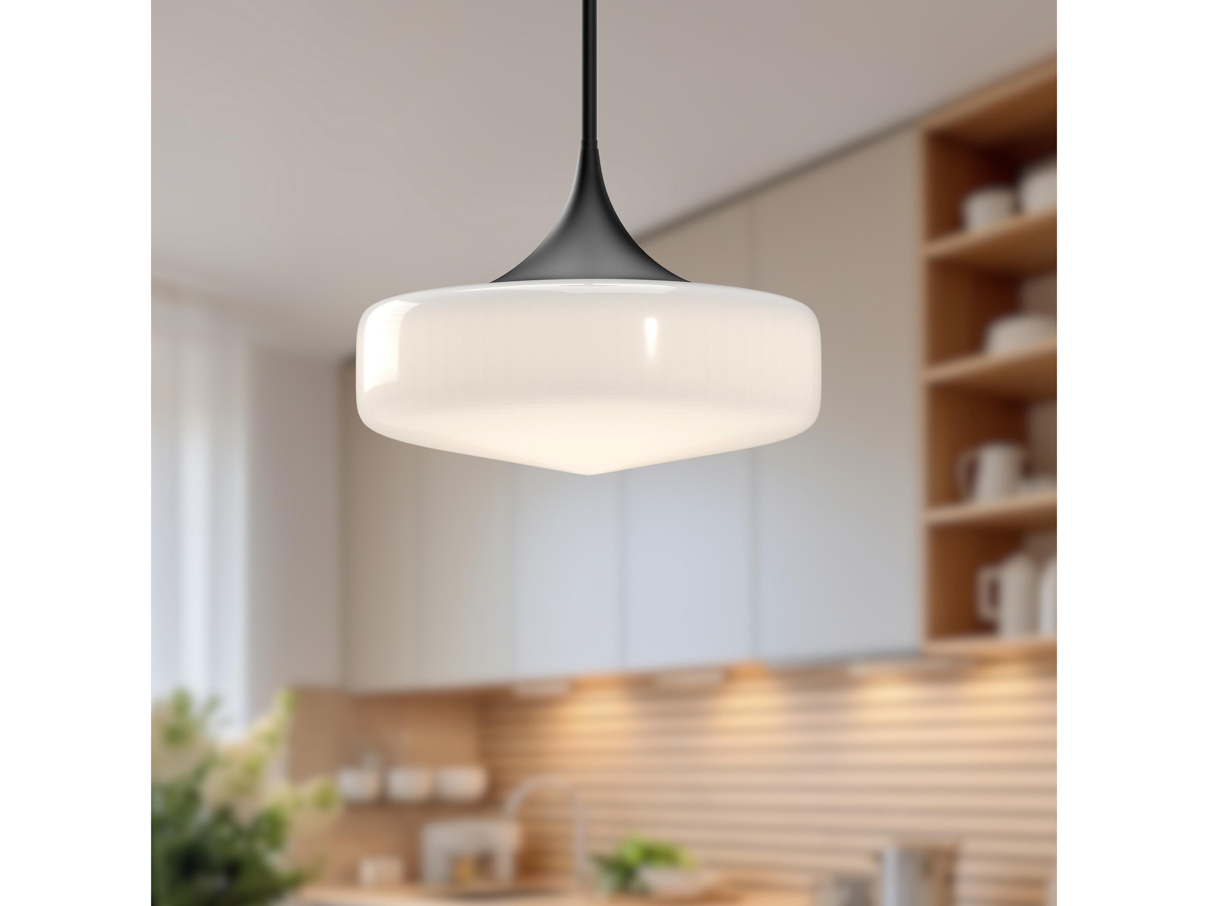 Alora Mood Lincoln 1-Light Matte Black Pendant