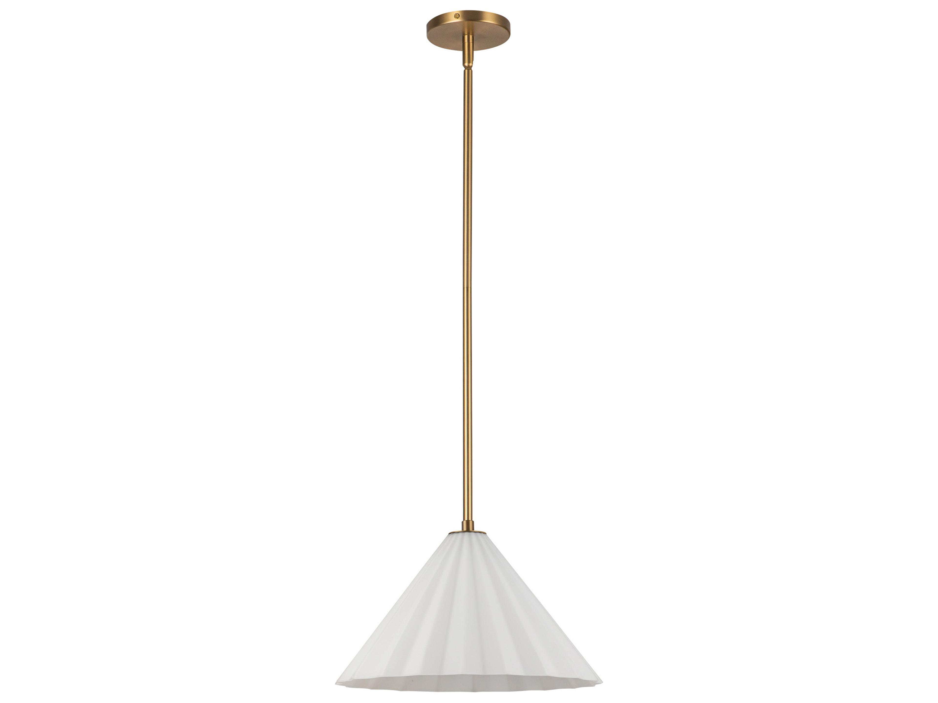 Alora Mood Serena 1-Light Aged Gold Pendant